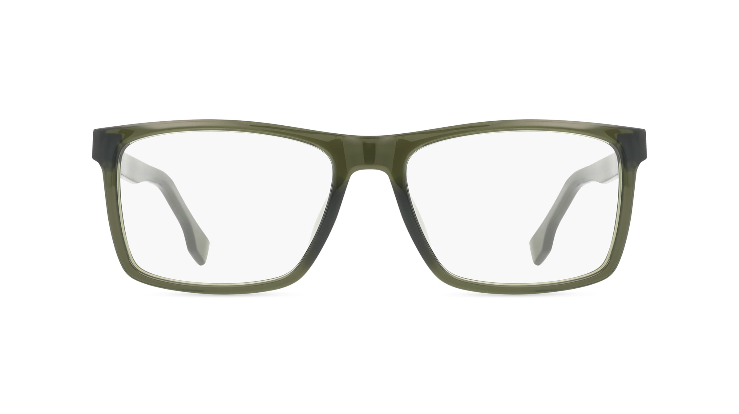 Boss 108856 Herren-Brille inkl. Gläser Vollrand Eckig Kunststoff-Gestell 41mm/17mm/150mm, Grün