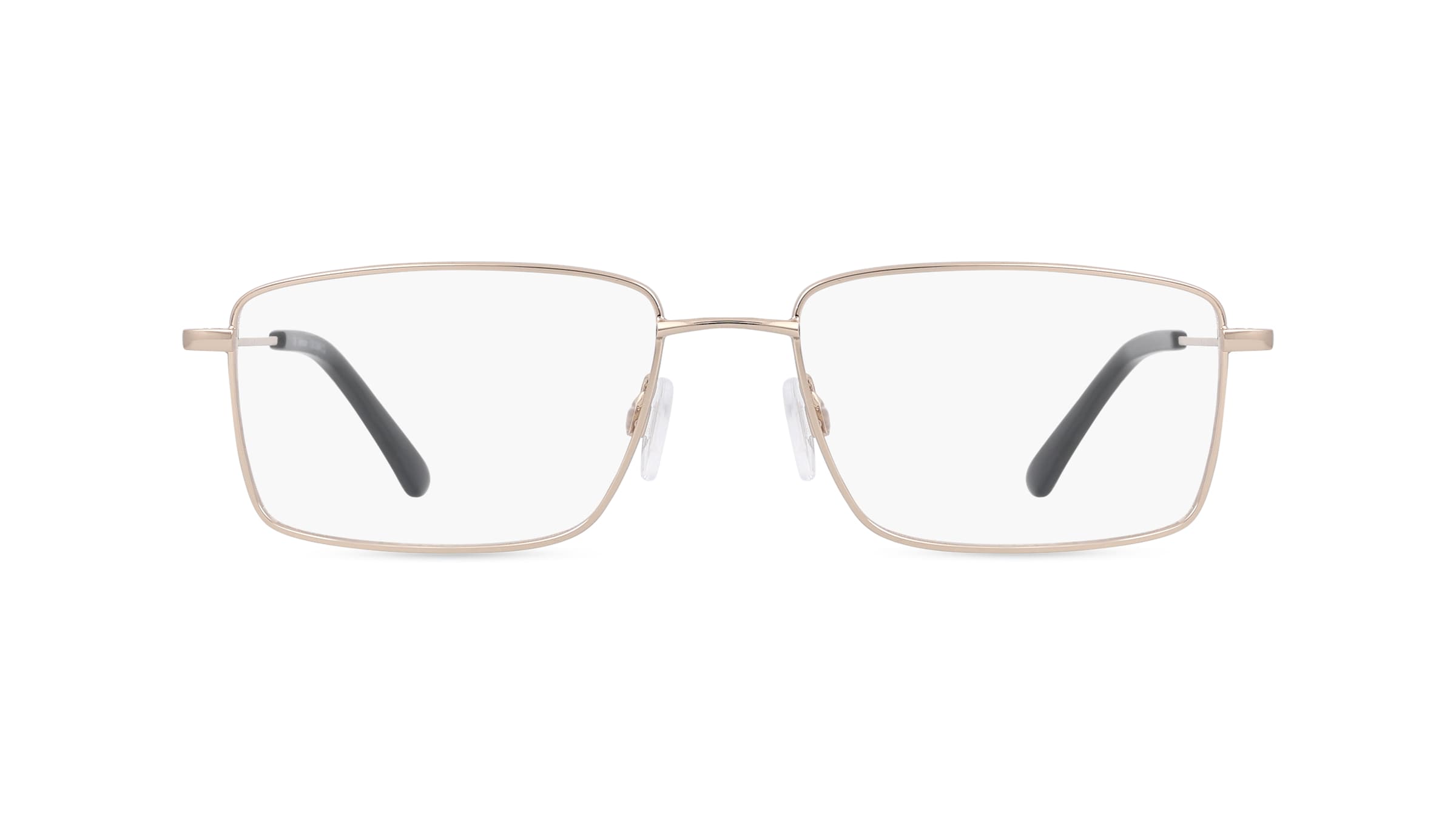 Fielmann OU 048 CL Herren-Brille inkl. Gläser Vollrand Eckig Edelstahl-Gestell 56mm/17mm/145mm, Gold