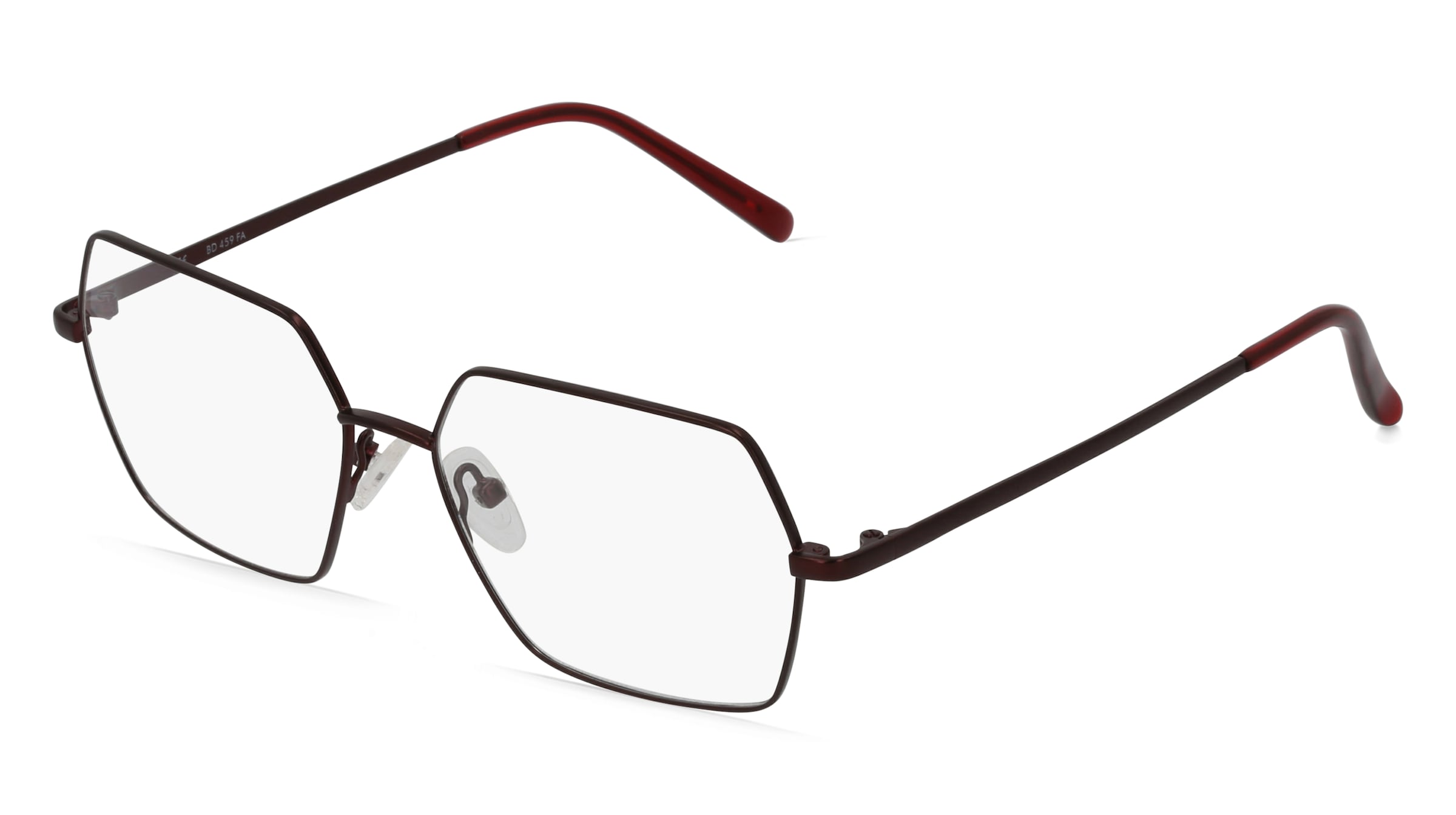Fielmann BD 459 FA Damen-Brille inkl. Gläser Vollrand Geometrisch Edelstahl-Gestell 53/15/135, Lila