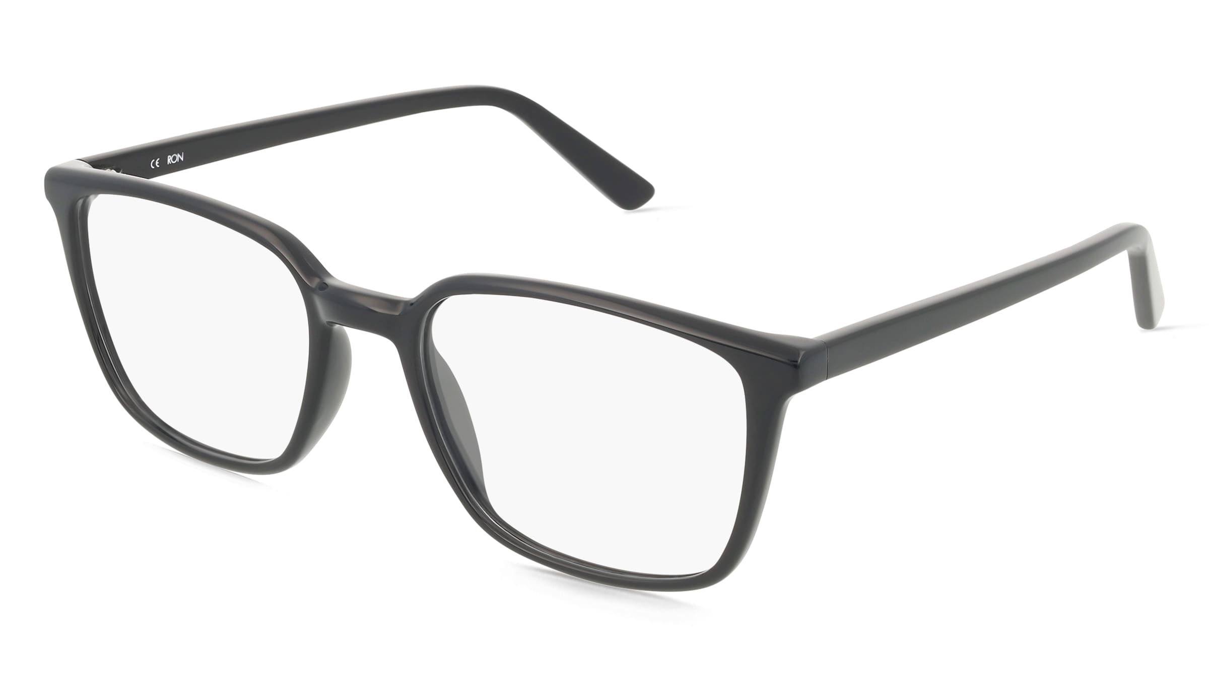 Fielmann JIL 035 CL RON Herren-Brille inkl. Gläser Vollrand Quadratisch Acetat-Gestell 53/19/145, Schwarz