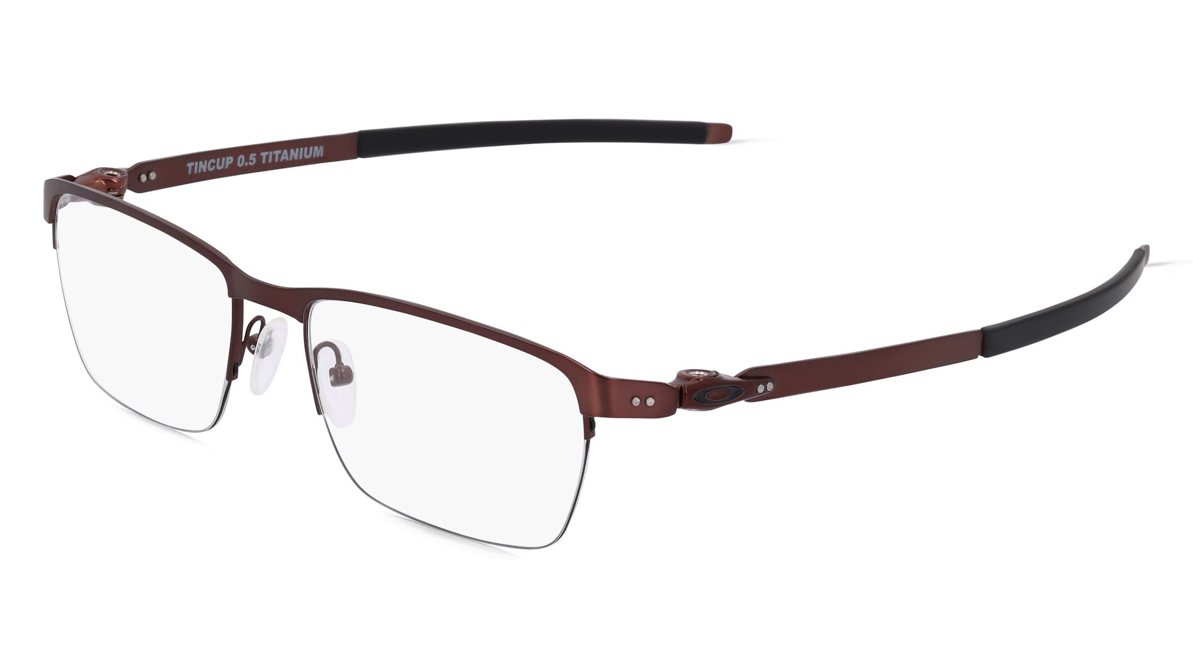 Oakley OX5099 Herren-Brille inkl. Gläser Halbrand Quadratisch Metall-Gestell 53/18/135, Braun