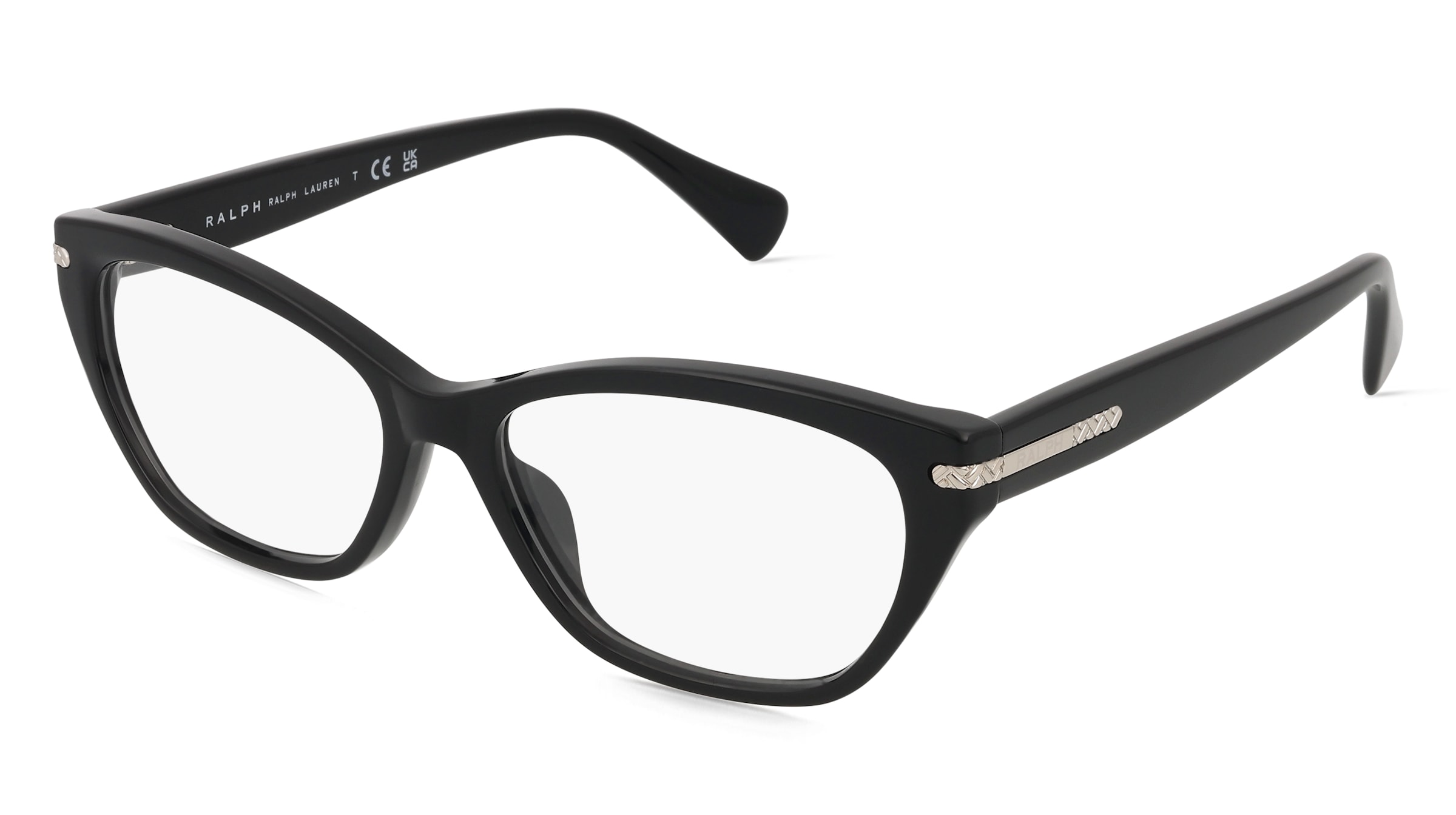 Ralph 0RA7161U Damen-Brille inkl. Gläser Vollrand Quadratisch Acetat-Gestell 55/16/145, Schwarz