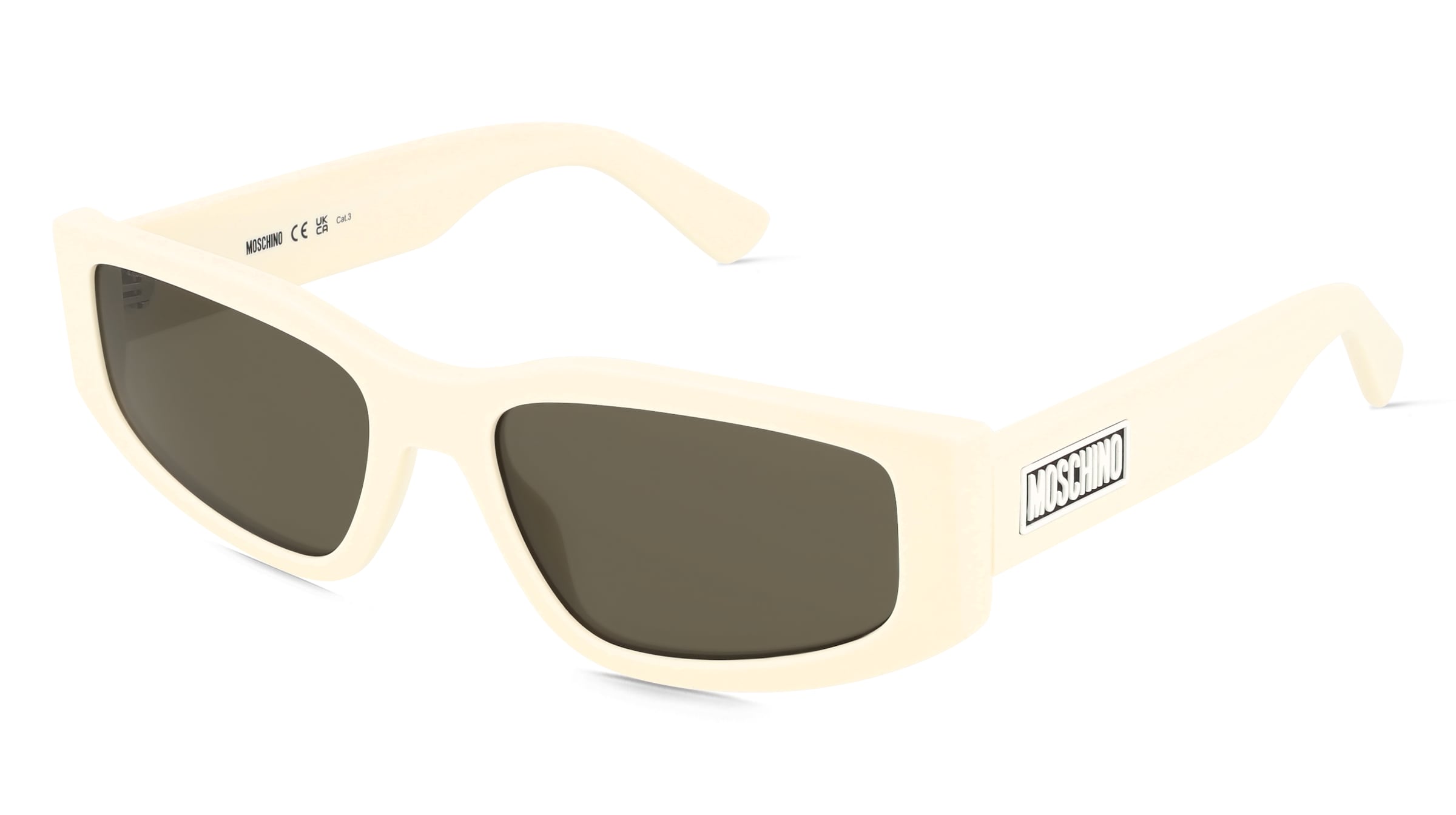 Moschino MOS186/S Unisex-Sonnenbrille Vollrand Eckig Metall-Gestell, Beige