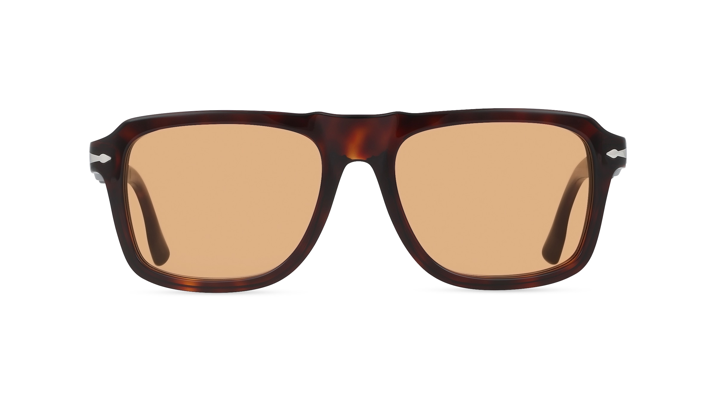 Persol PO8002S Herren-Sonnenbrille Vollrand Eckig Acetat-Gestell, Havanna