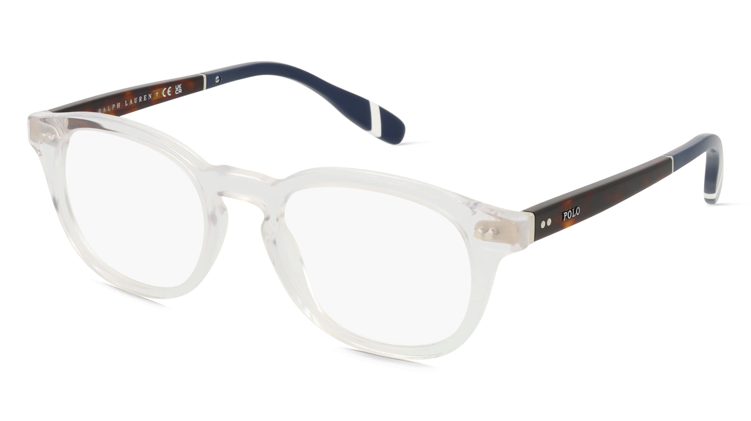 Polo Ralph Lauren PH2267 Herren-Brille inkl. Gläser Vollrand Quadratisch Acetat-Gestell 50/20/145, Transparent