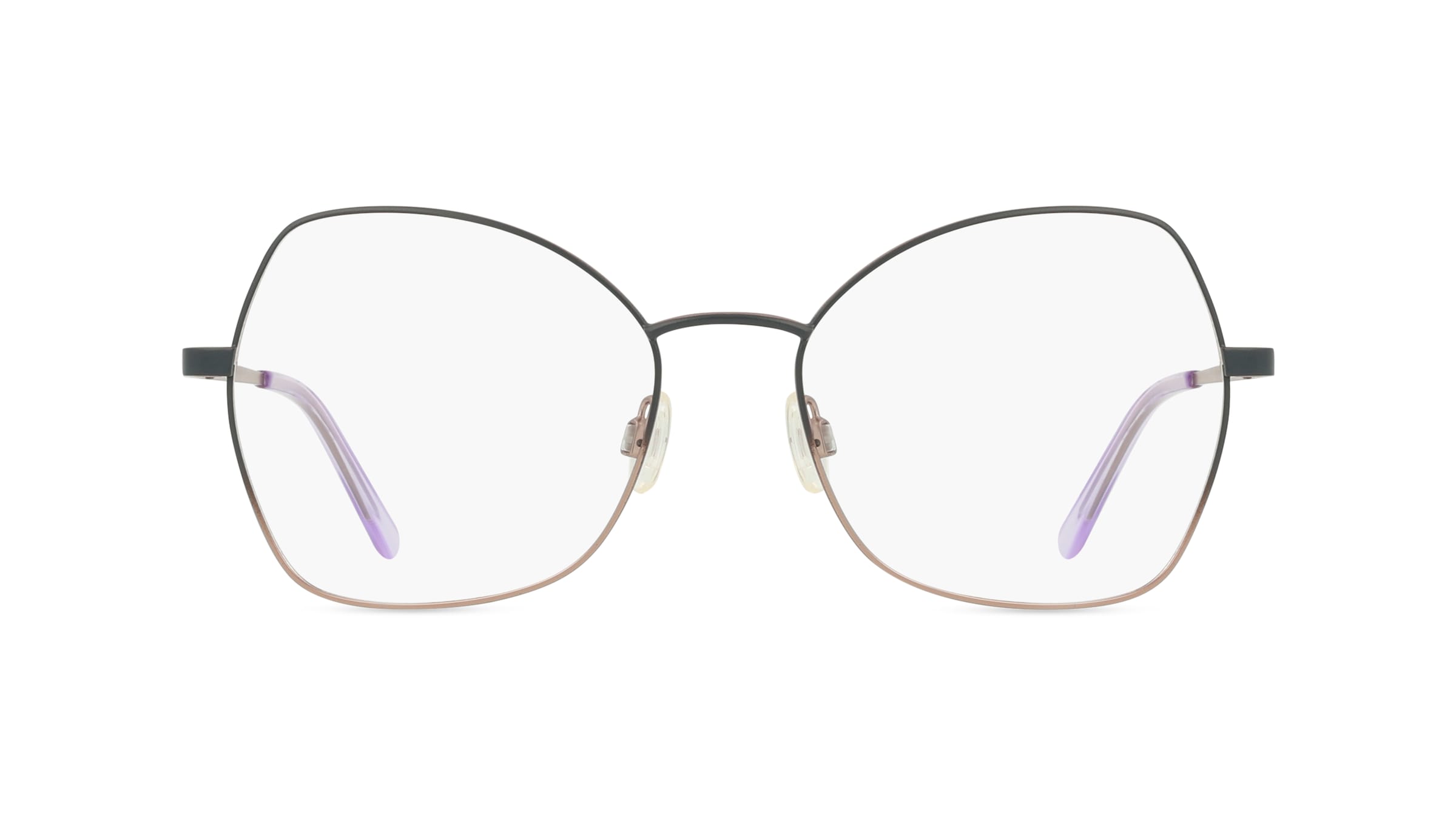 Comma 70163 Damen-Brille inkl. Gläser Vollrand Butterfly Metall-Gestell 54mm/16mm/145mm, grau