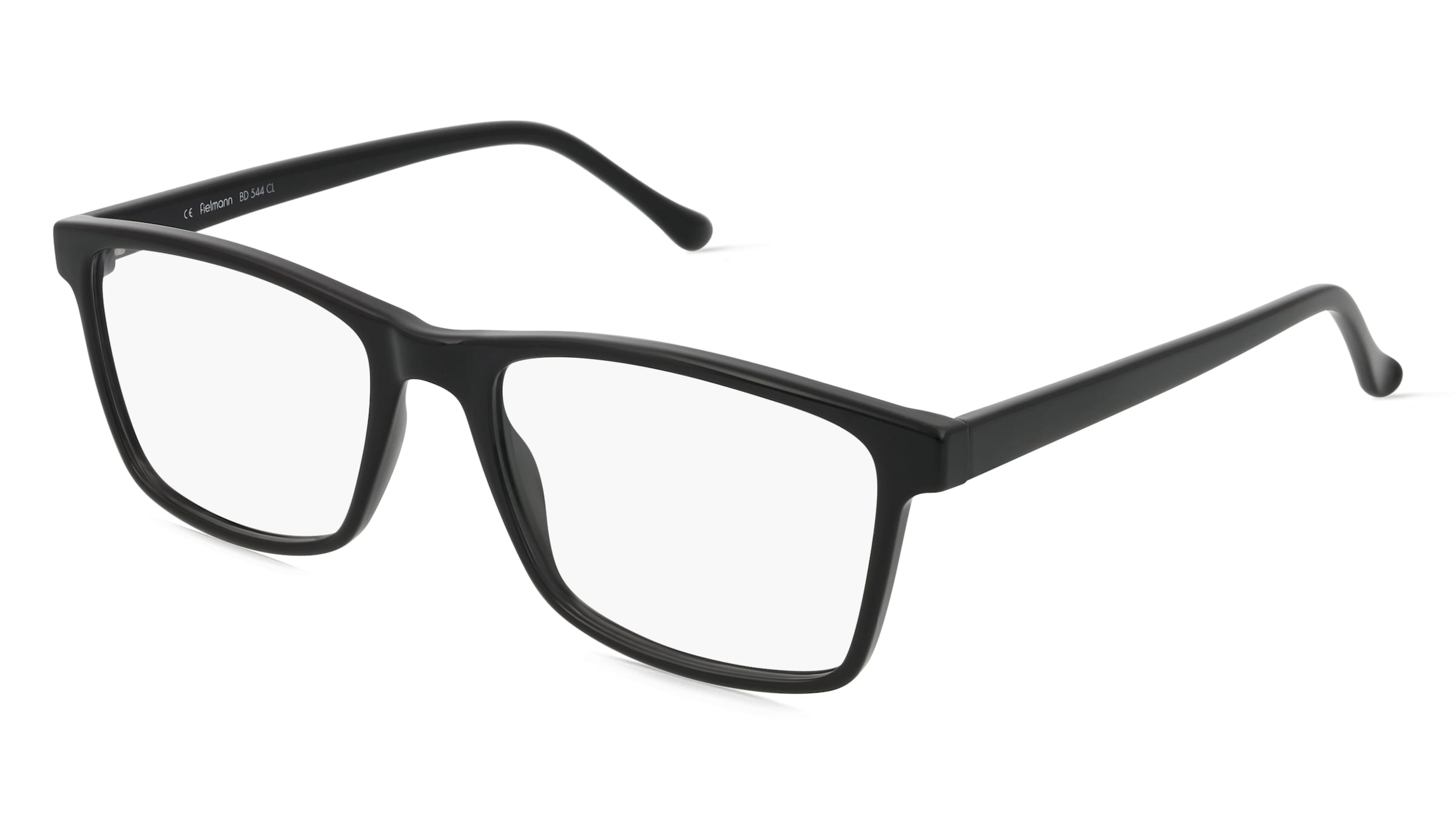 Fielmann BD 544 CL Herren-Brille inkl. Gläser Vollrand Quadratisch Propionat-Gestell 56/19/145, Schwarz