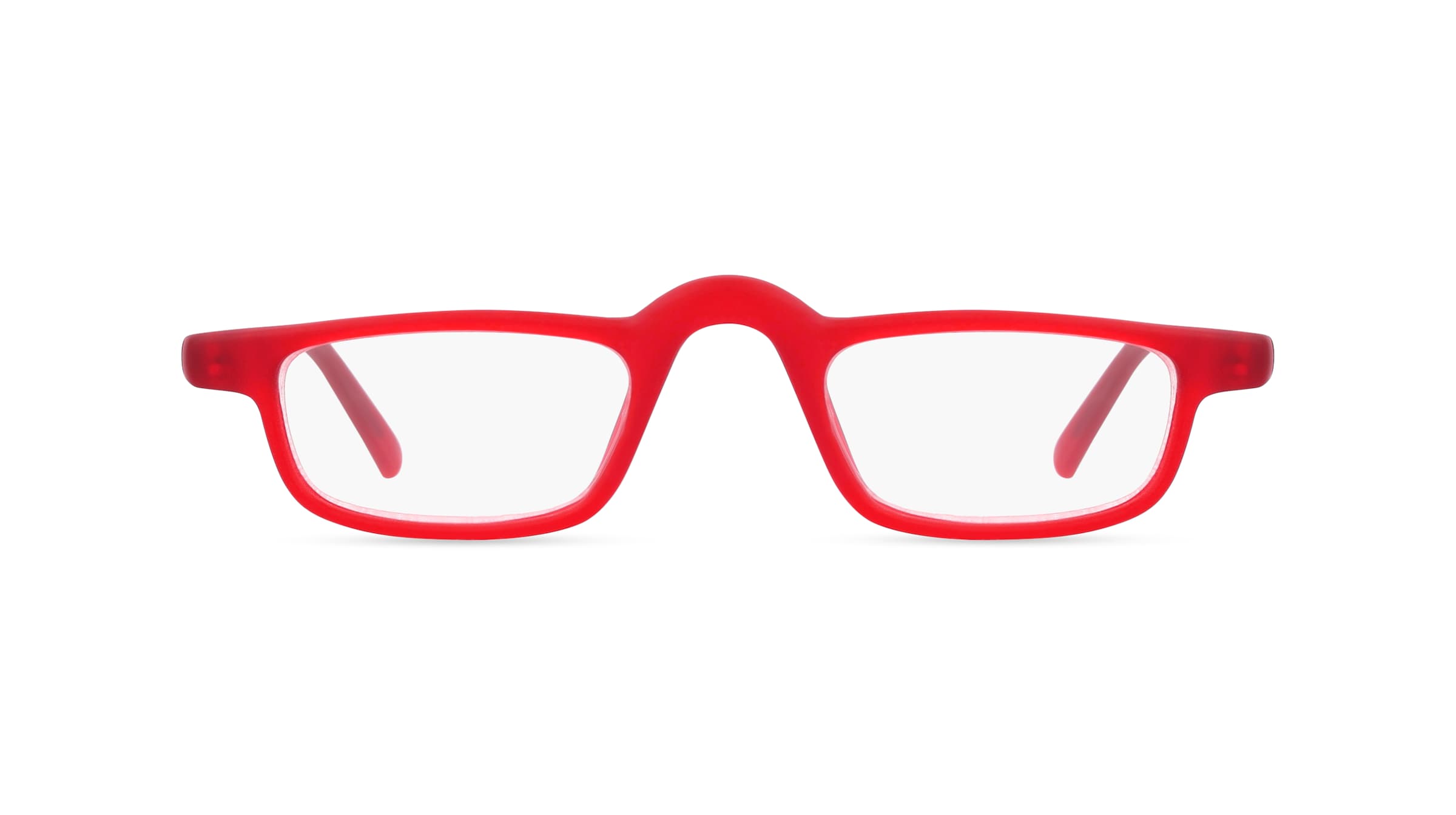 Fielmann INTERIM 002 CL Unisex-Fertiglesebrille Vollrand Quadratisch TR90-Gestell, Rot