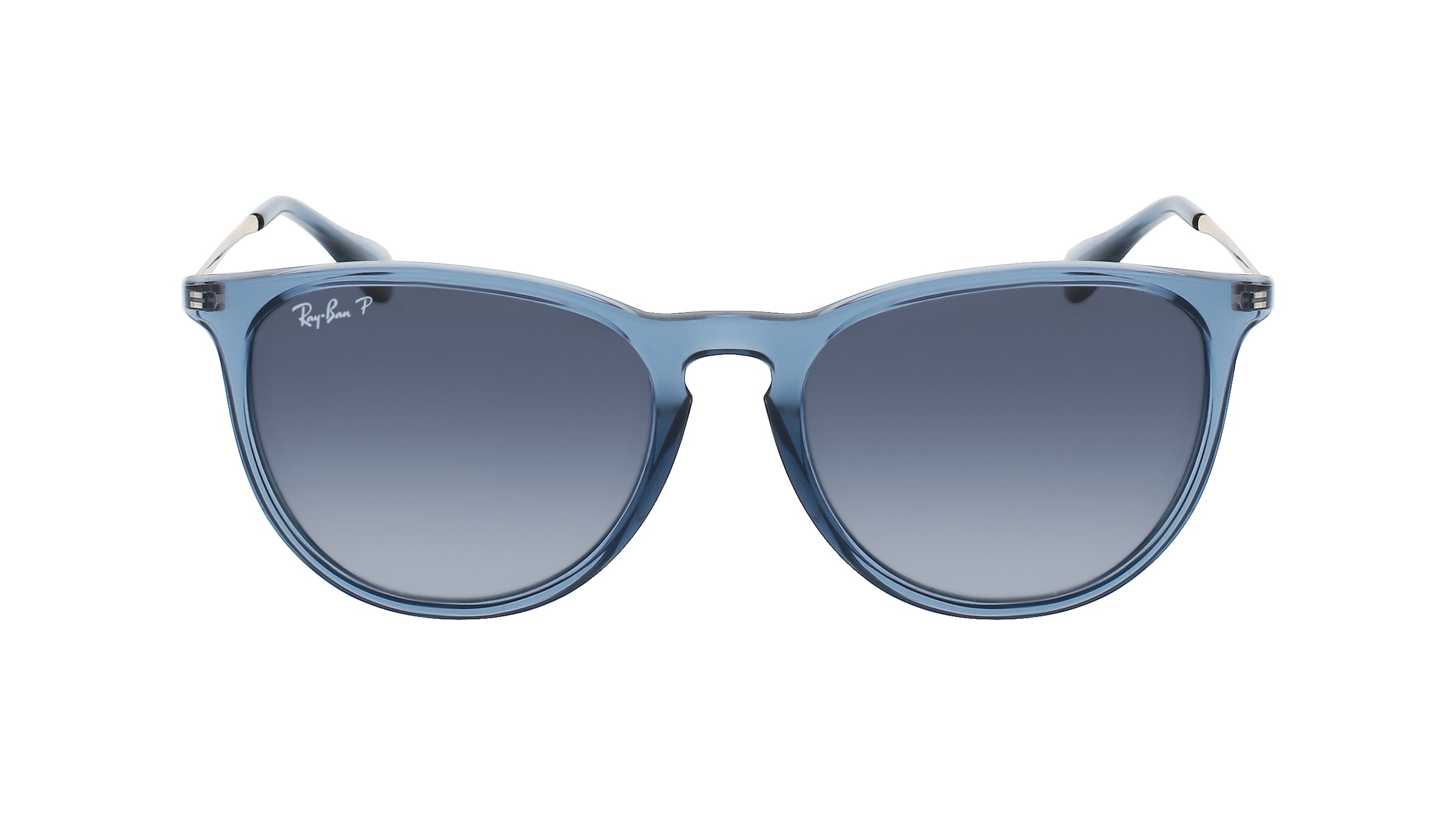 Ray-Ban RB 4171 ERIKA Damen-Sonnenbrille Vollrand Panto Kunststoff-Gestell, Blau