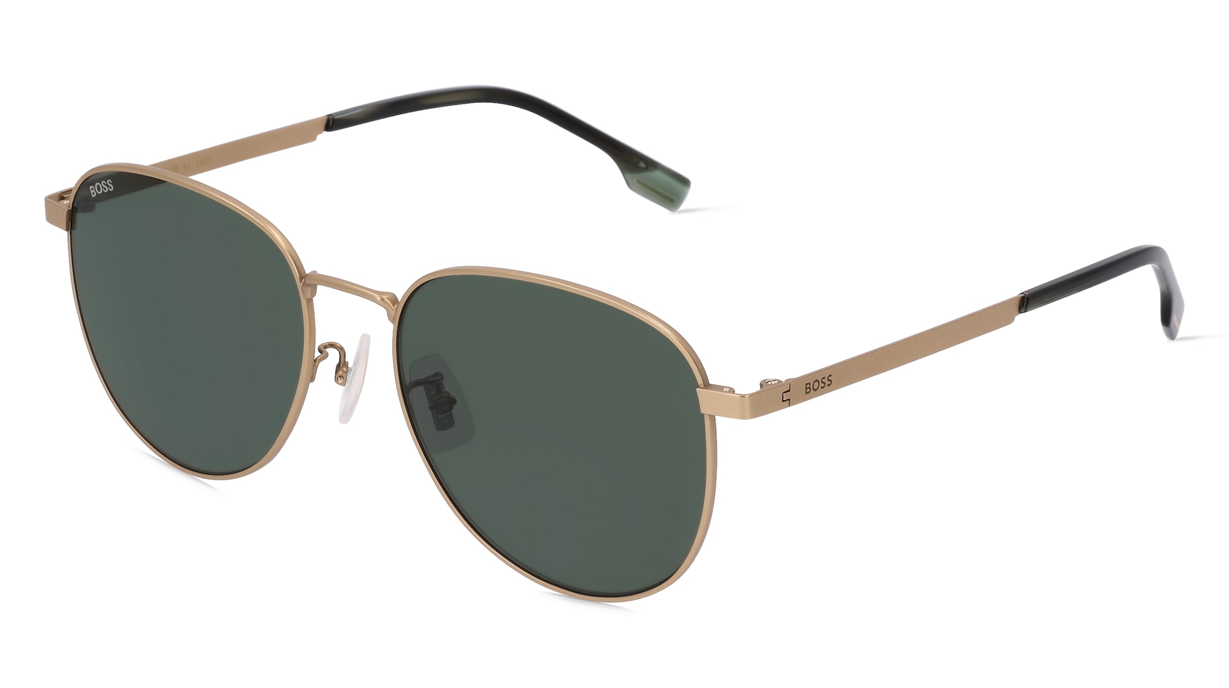 Boss 1536/F/S Herren-Sonnenbrille Vollrand Panto Metall-Gestell, Gold