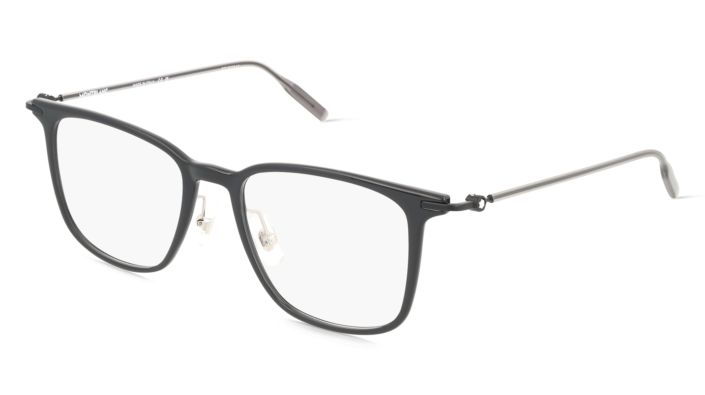 Montblanc MB0354O Unisex-Brille inkl. Gläser Vollrand Quadratisch Kunststoff-Gestell 52/18/145, Schwarz