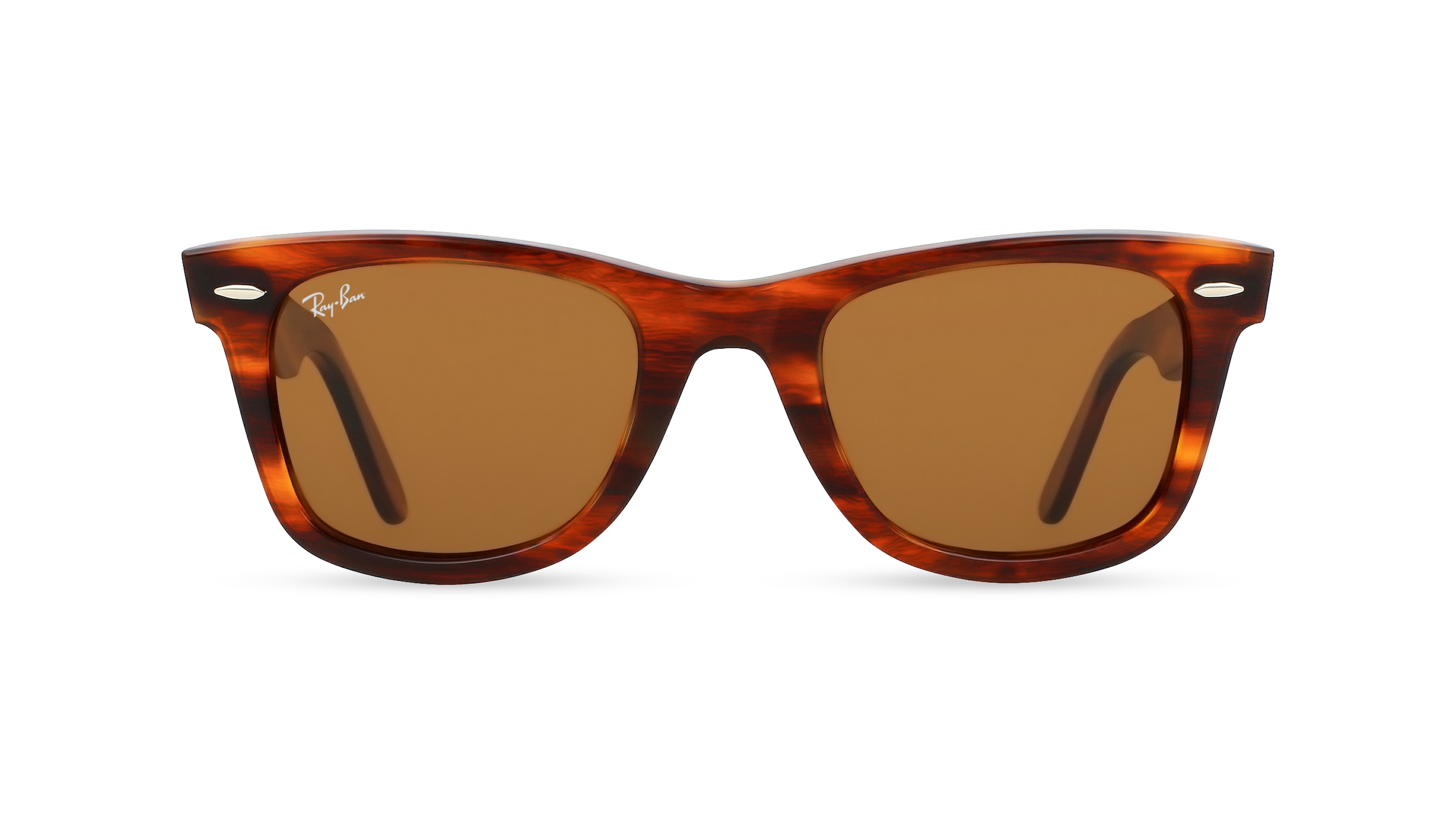 Ray-Ban RB 2140 WAYFARER Unisex-Sonnenbrille Vollrand Eckig Kunststoff-Gestell, braun