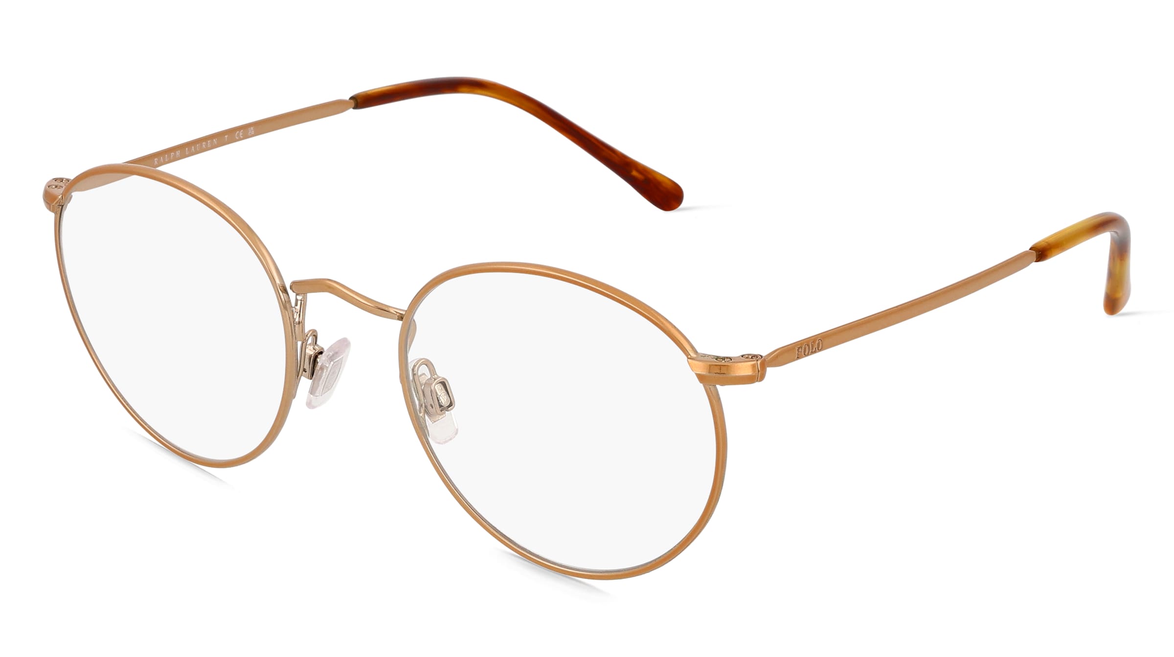 Polo Ralph Lauren PH1179 Herren-Brille inkl. Gläser Vollrand Panto Metall-Gestell 48/20/145, Gold