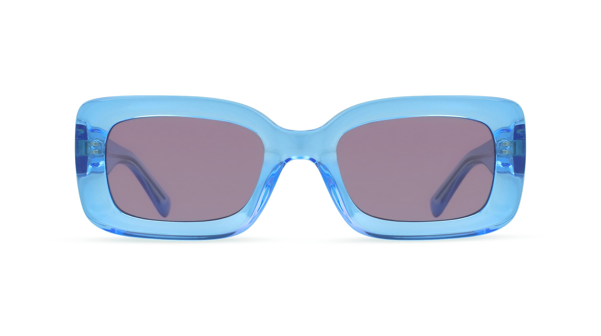 Fielmann OU 017 SUN FA Damen-Sonnenbrille Vollrand Eckig Propionat-Gestell, blau