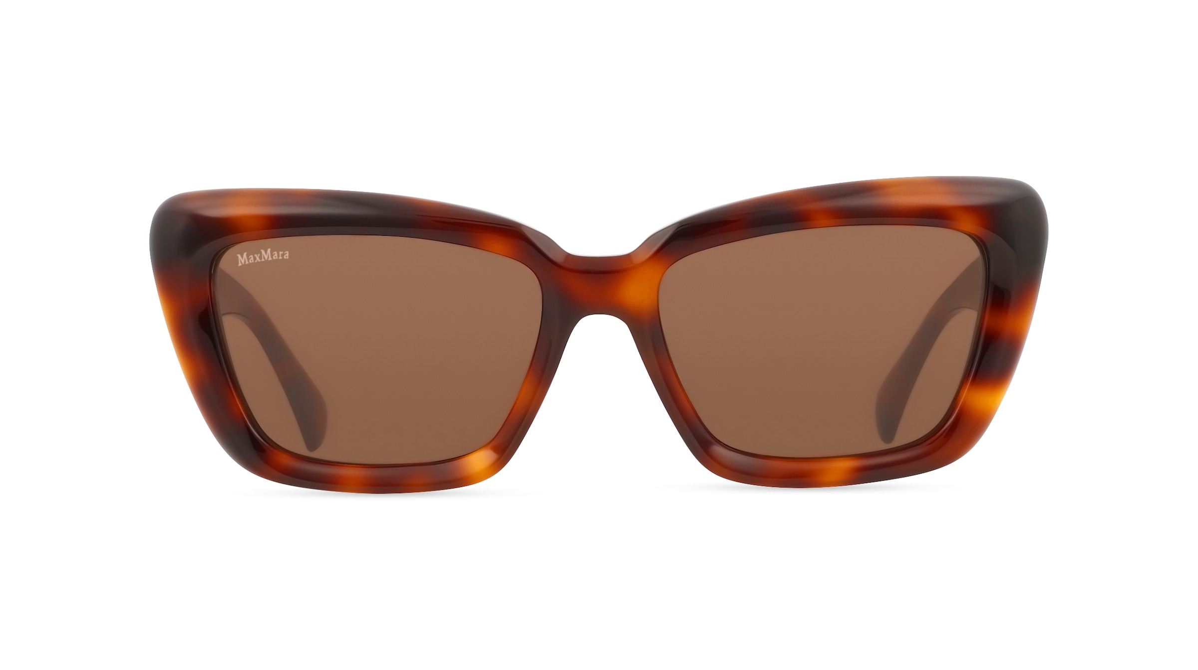 Max Mara MM0171 ELIZABETH Damen-Sonnenbrille Vollrand Cat Eye Acetat-Gestell, braun