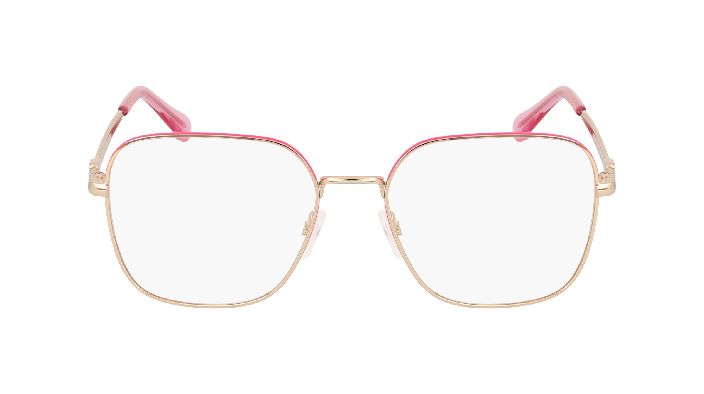 Chiara Ferragni CF 1010 Damen-Brille inkl. Gläser Vollrand Eckig Metall-Gestell 54mm/17mm/140mm, gold