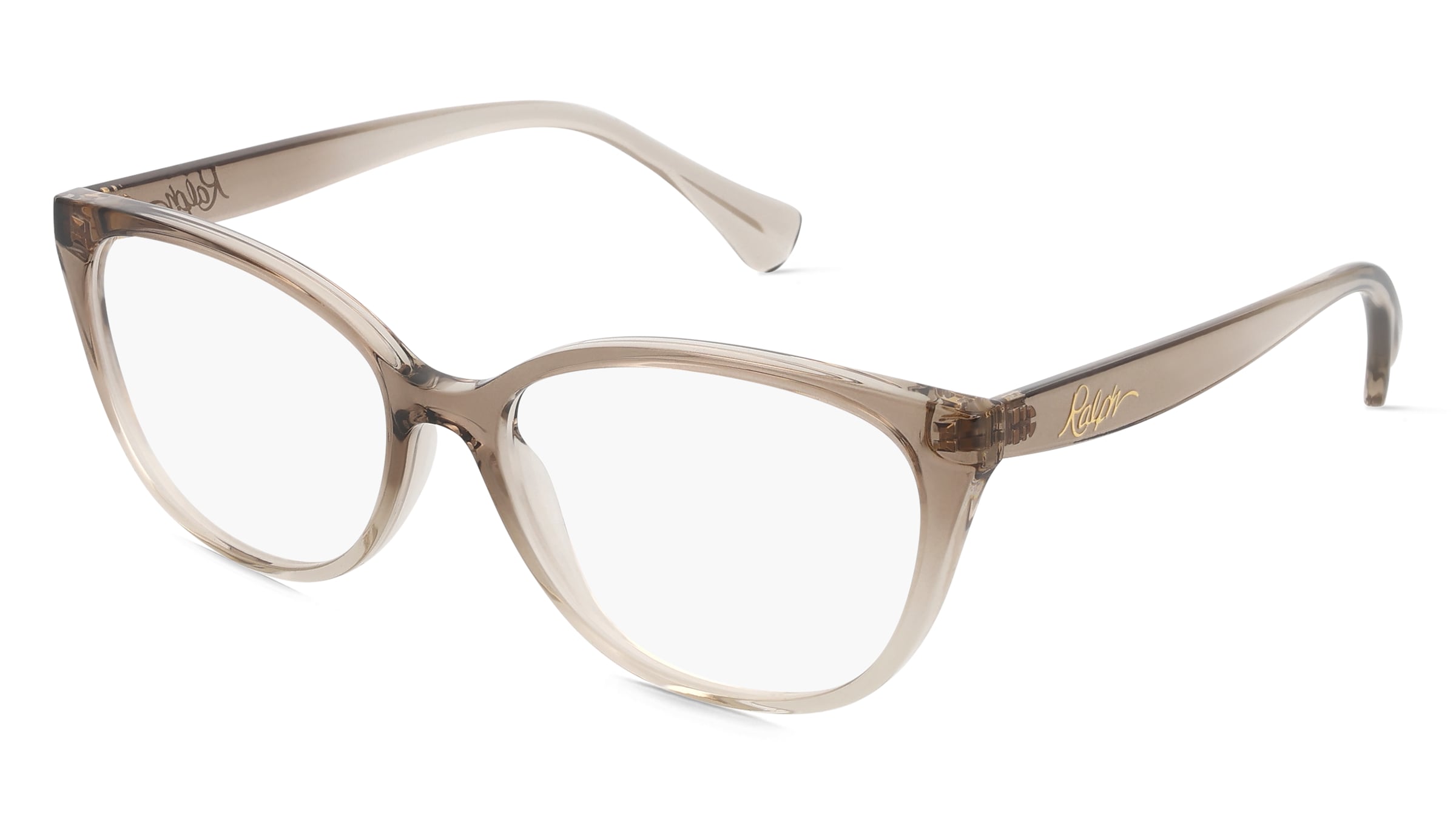 Ralph RA7135 Damen-Brille inkl. Gläser Vollrand Cat Eye Kunststoff-Gestell 55/16/140, Braun