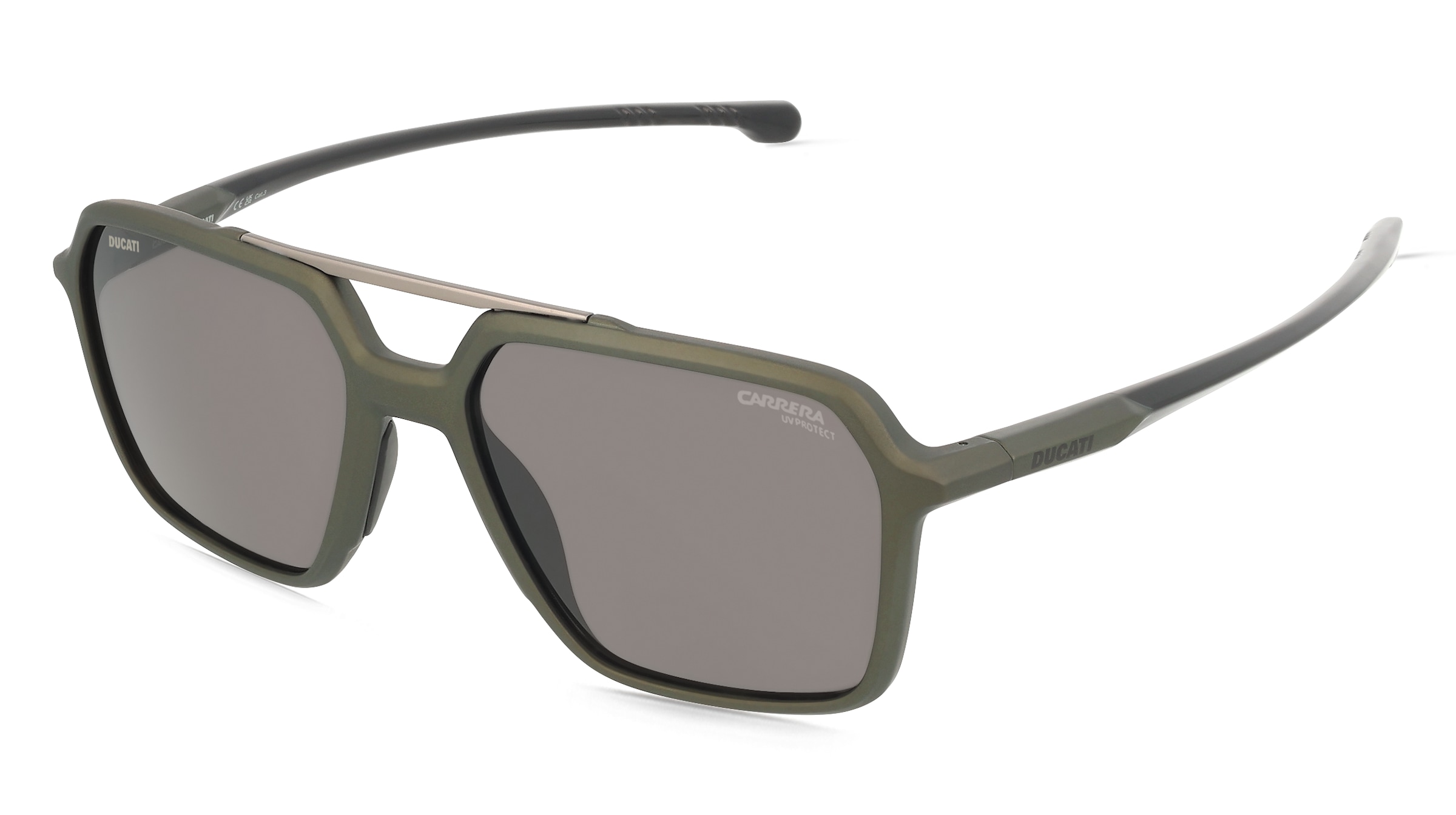 Carrera CARDUC 042/S Herren-Sonnenbrille Vollrand Eckig Kunststoff-Gestell, Grün