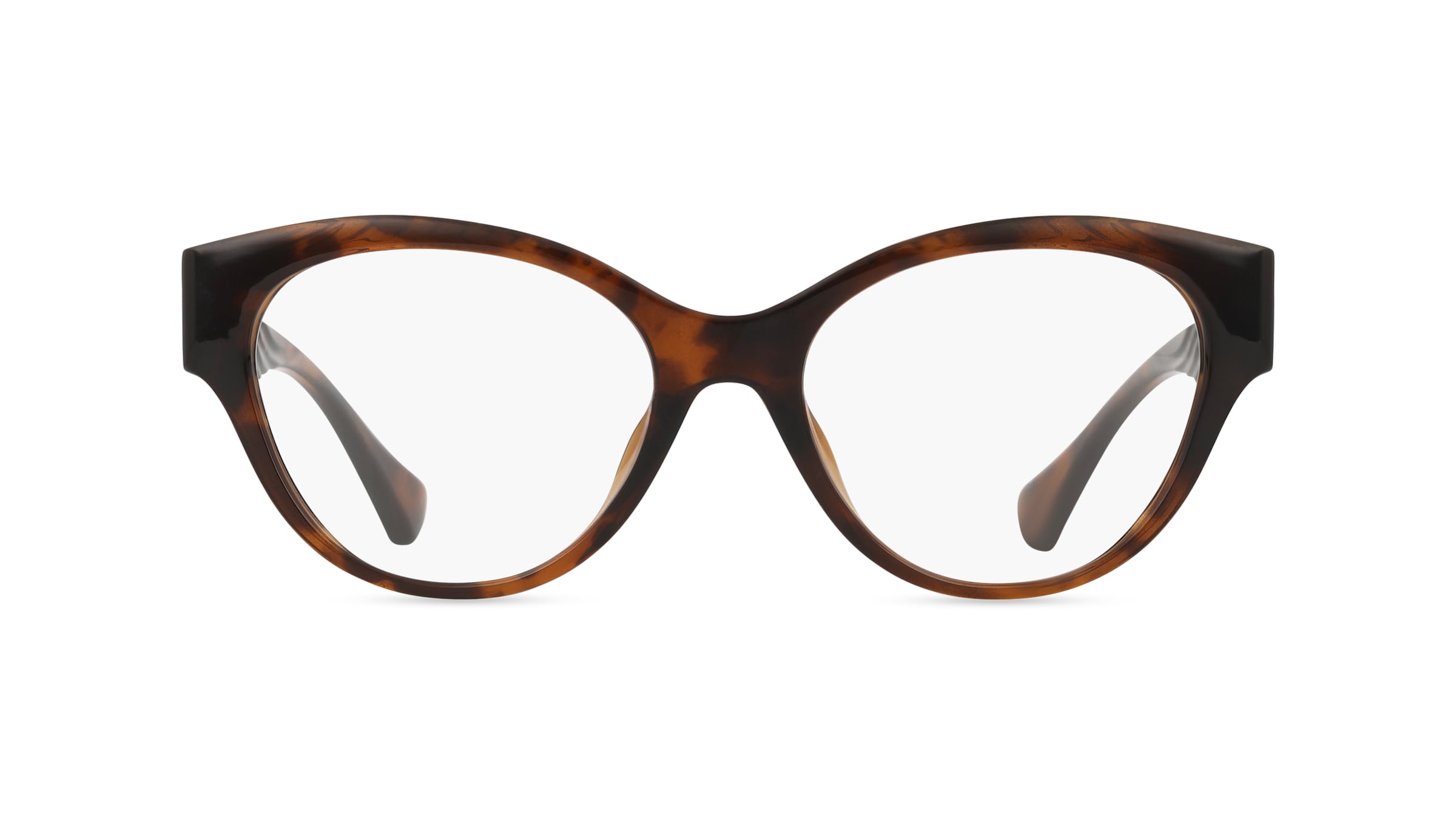 Ralph 0RA7164U Damen-Brille inkl. Gläser Vollrand Butterfly Acetat-Gestell 52mm/17mm/145mm, braun