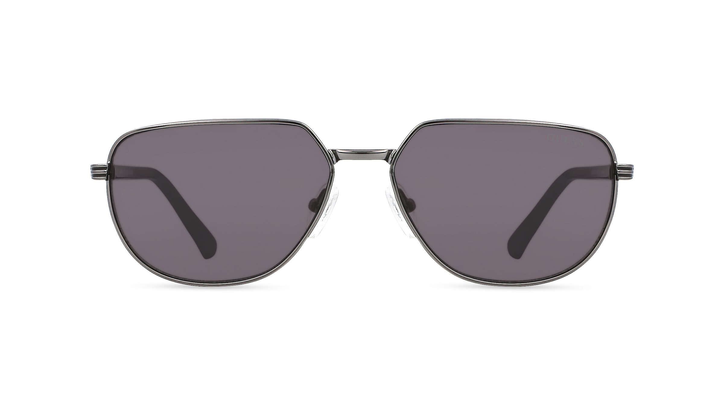 Guess GU00042 Herren-Sonnenbrille Vollrand Eckig Metall-Gestell, grau