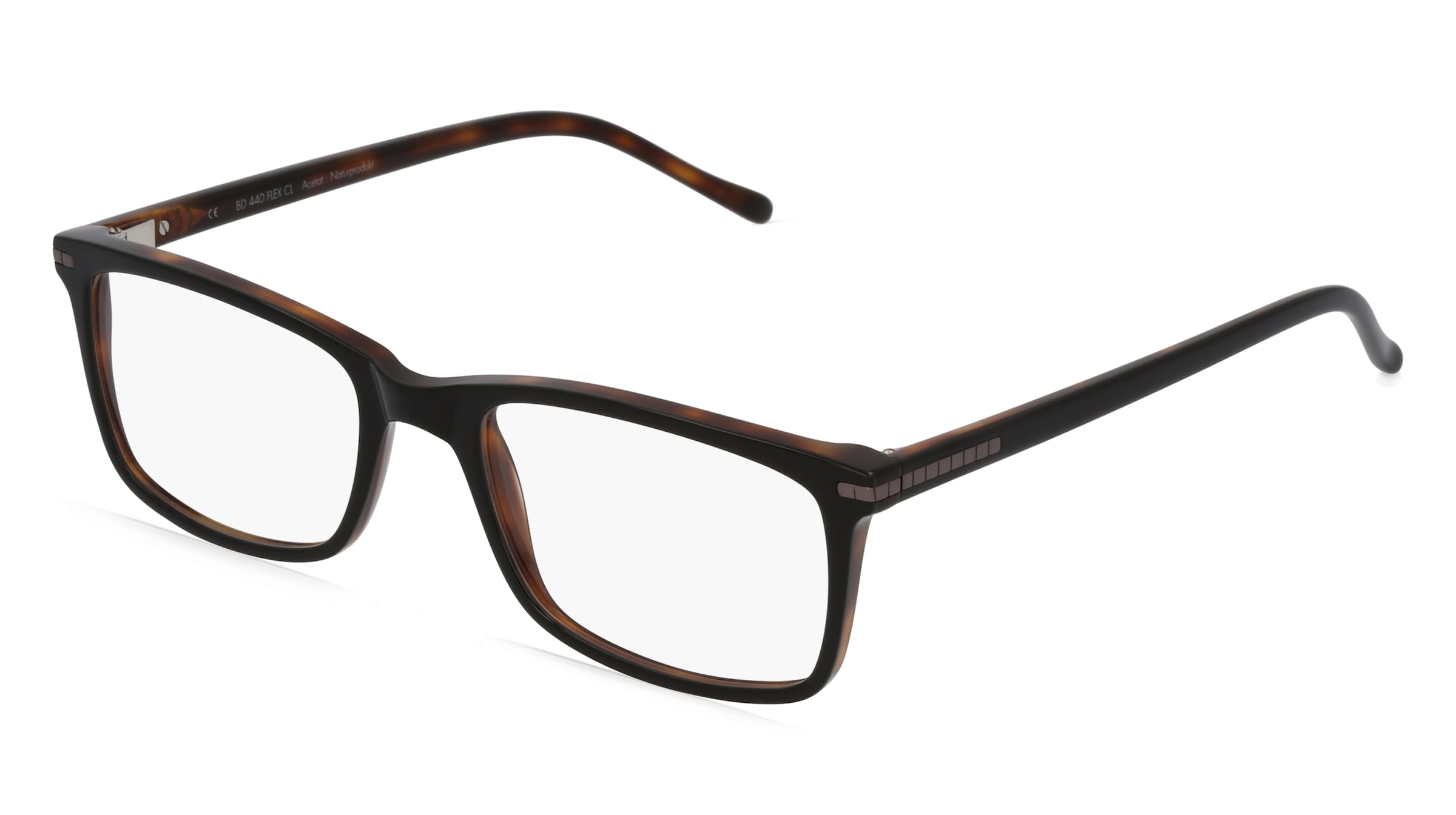 Fielmann BD 440 FLEX CL Herren-Brille inkl. Gläser Vollrand Quadratisch Acetat-Gestell 53/19/140, Grau