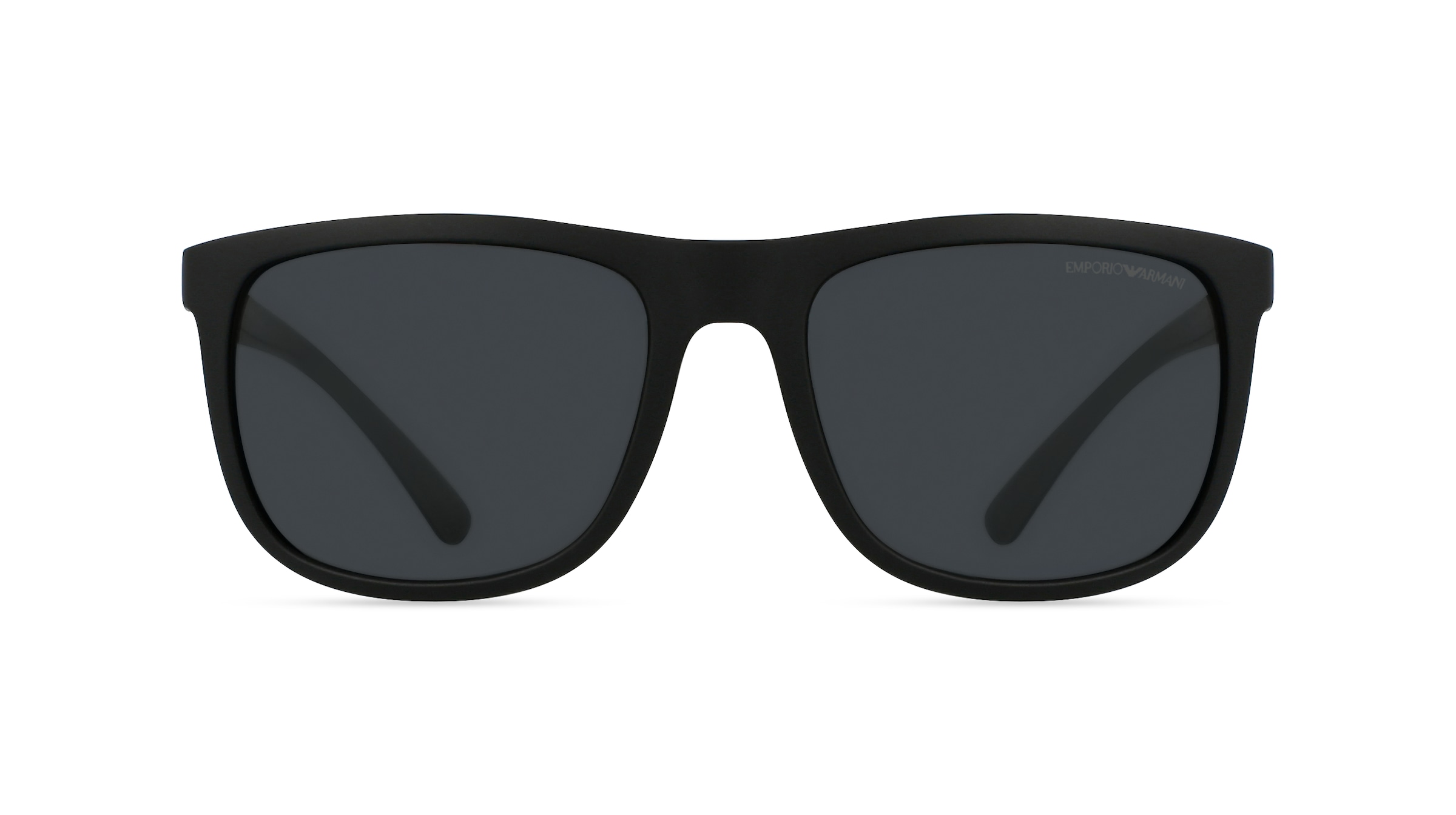 Emporio Armani EA4079 Herren-Sonnenbrille Vollrand Eckig Kunststoff-Gestell, schwarz