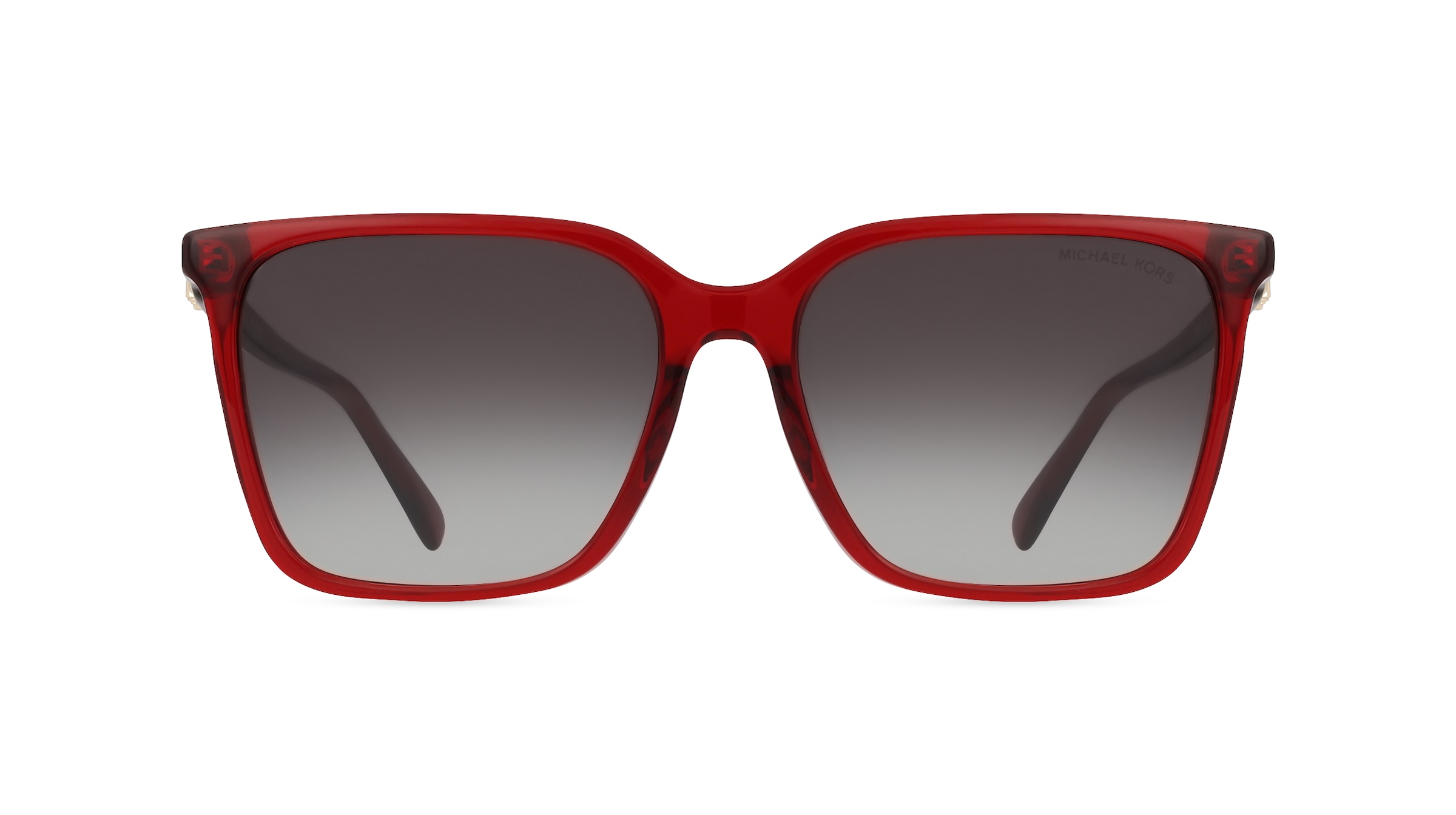 Michael Kors MK2197U Damen-Sonnenbrille Vollrand Rund Acetat-Gestell, rot