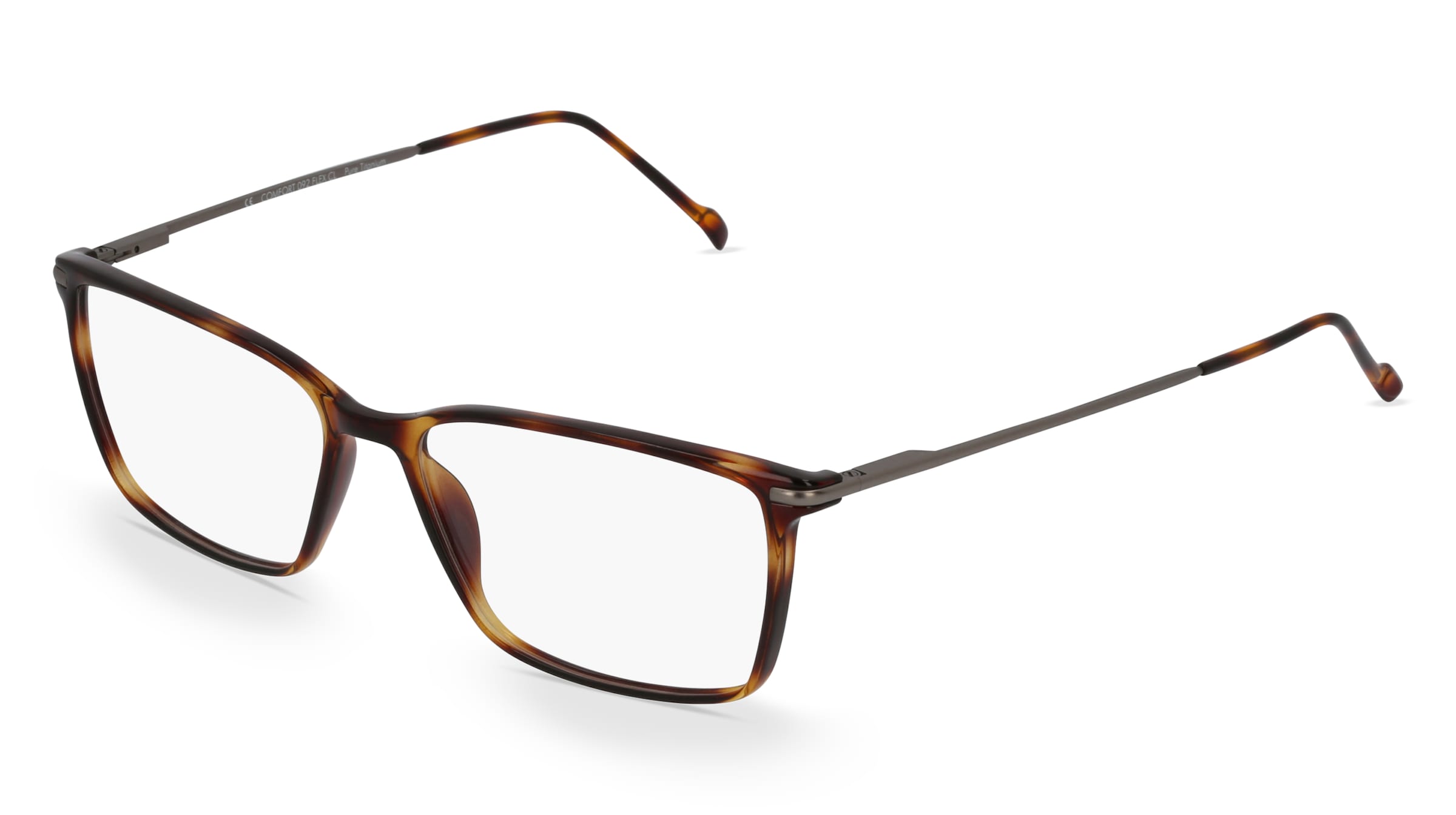 Fielmann COMFORT 092 FLEX CL Herren-Brille inkl. Gläser Vollrand Quadratisch Kunststoff-Gestell 53/15/140, Grau
