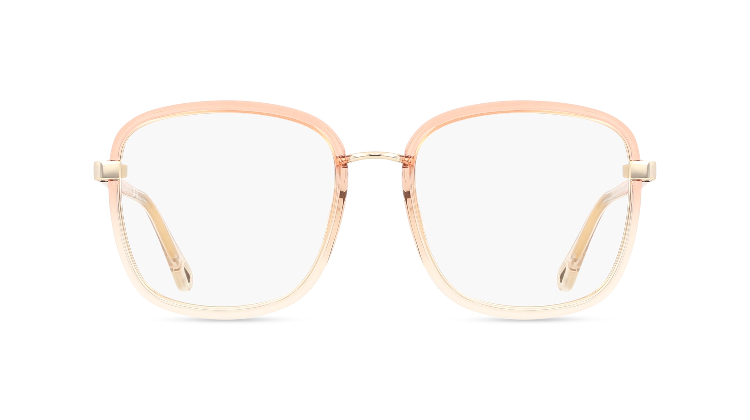 Chloé CH0034O Unisex-Brille inkl. Gläser Vollrand Eckig Acetat-Gestell 53mm/18mm/140mm, Orange