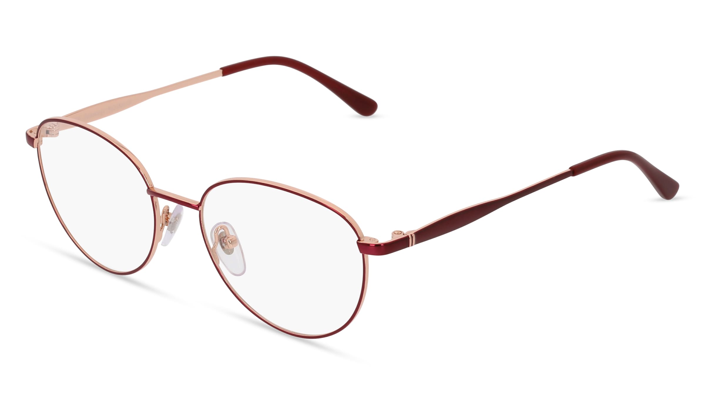 Fielmann AO 004 CL Damen-Brille inkl. Gläser Vollrand Panto Edelstahl-Gestell 52/17/135, Gold