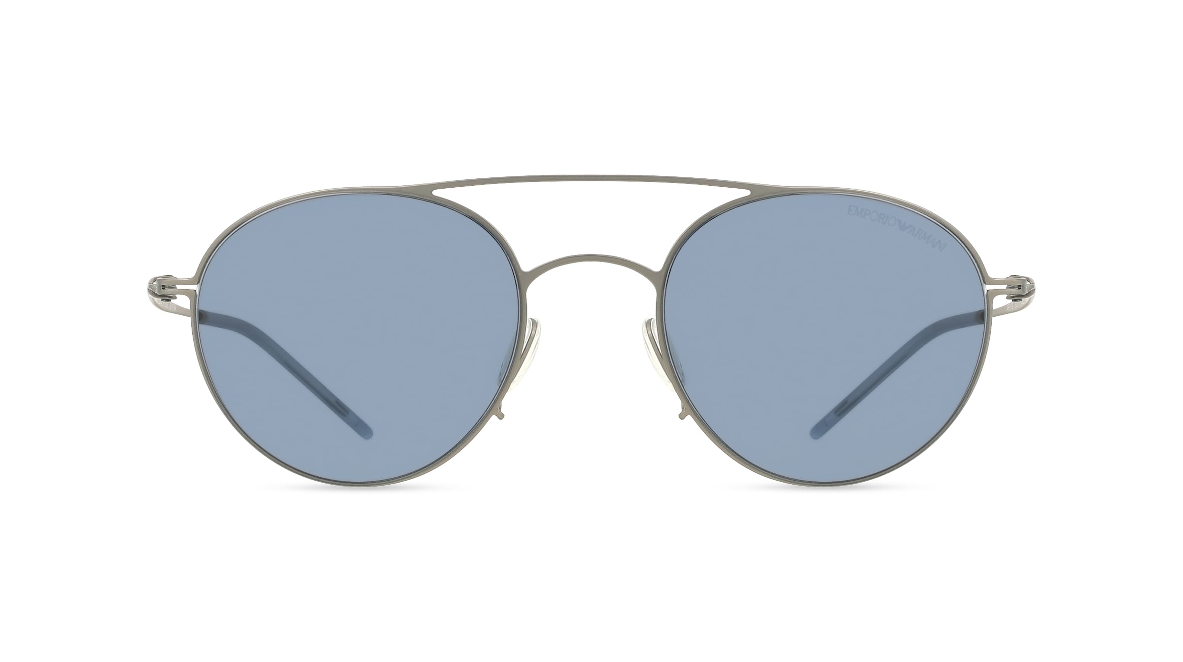 Giorgio Armani AR6169 Herren-Sonnenbrille Vollrand Rund Metall-Gestell, Grau