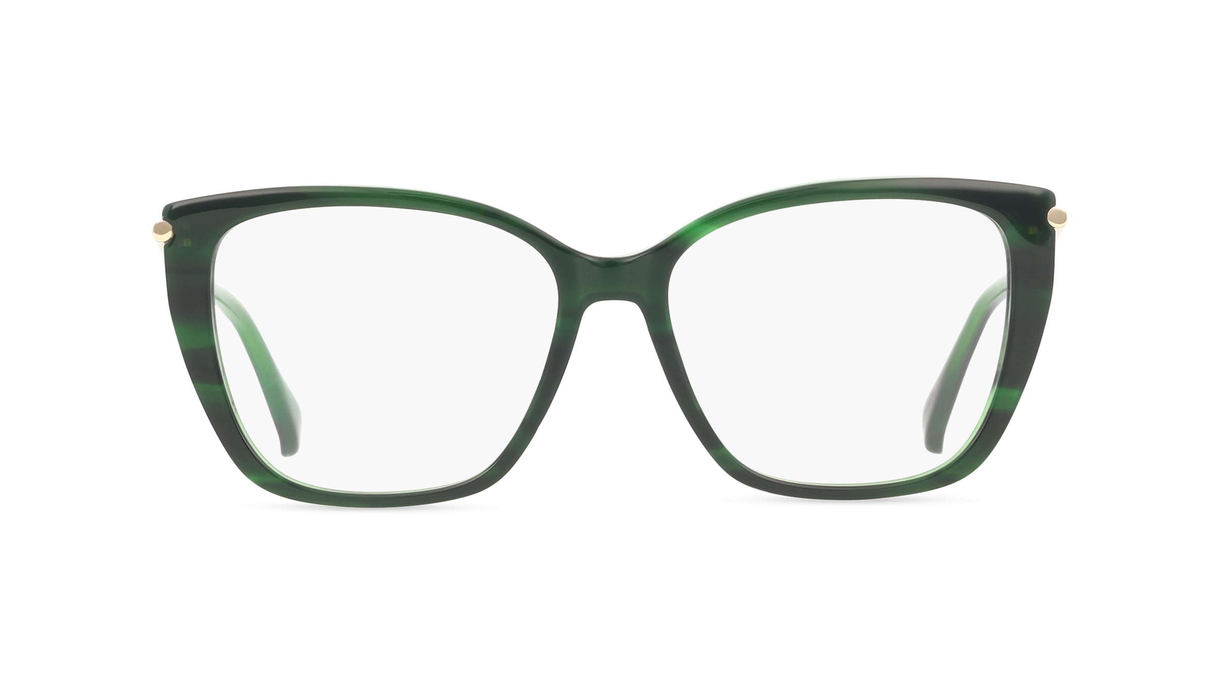 Max Mara MM5007 Damen-Brille inkl. Gläser Vollrand Eckig Acetat-Gestell 53mm/15mm/145mm, grün