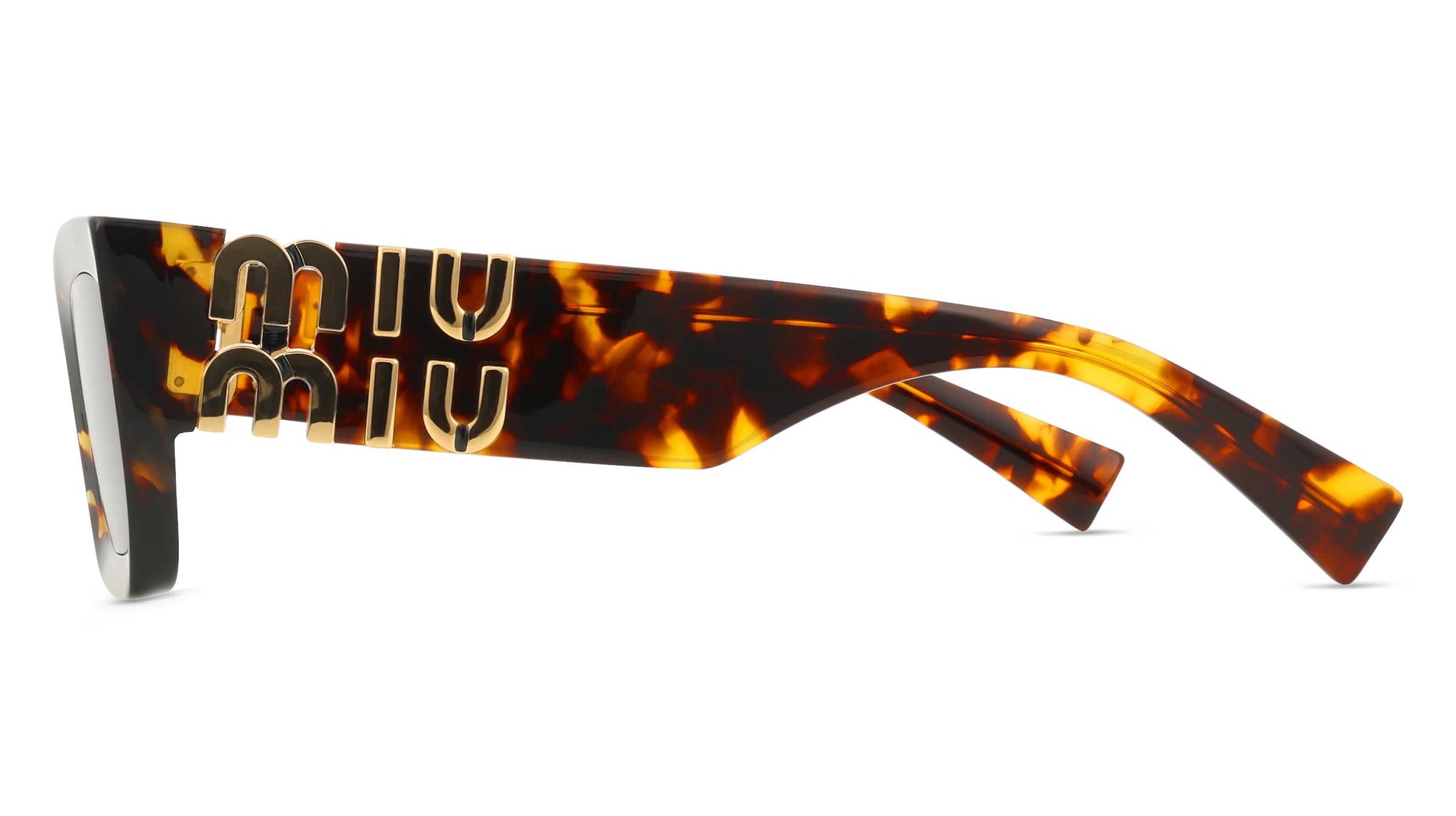 Thumbnail - Miu Miu MU09WS Damen-Sonnenbrille Vollrand Eckig Acetat-Gestell, gelb