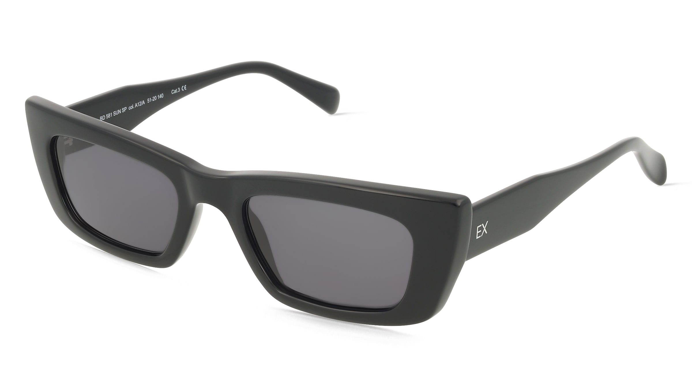 Fielmann BD 581 SUN FA RUBY Damen-Sonnenbrille Vollrand Cat Eye Acetat Spritzguss-Gestell, Schwarz