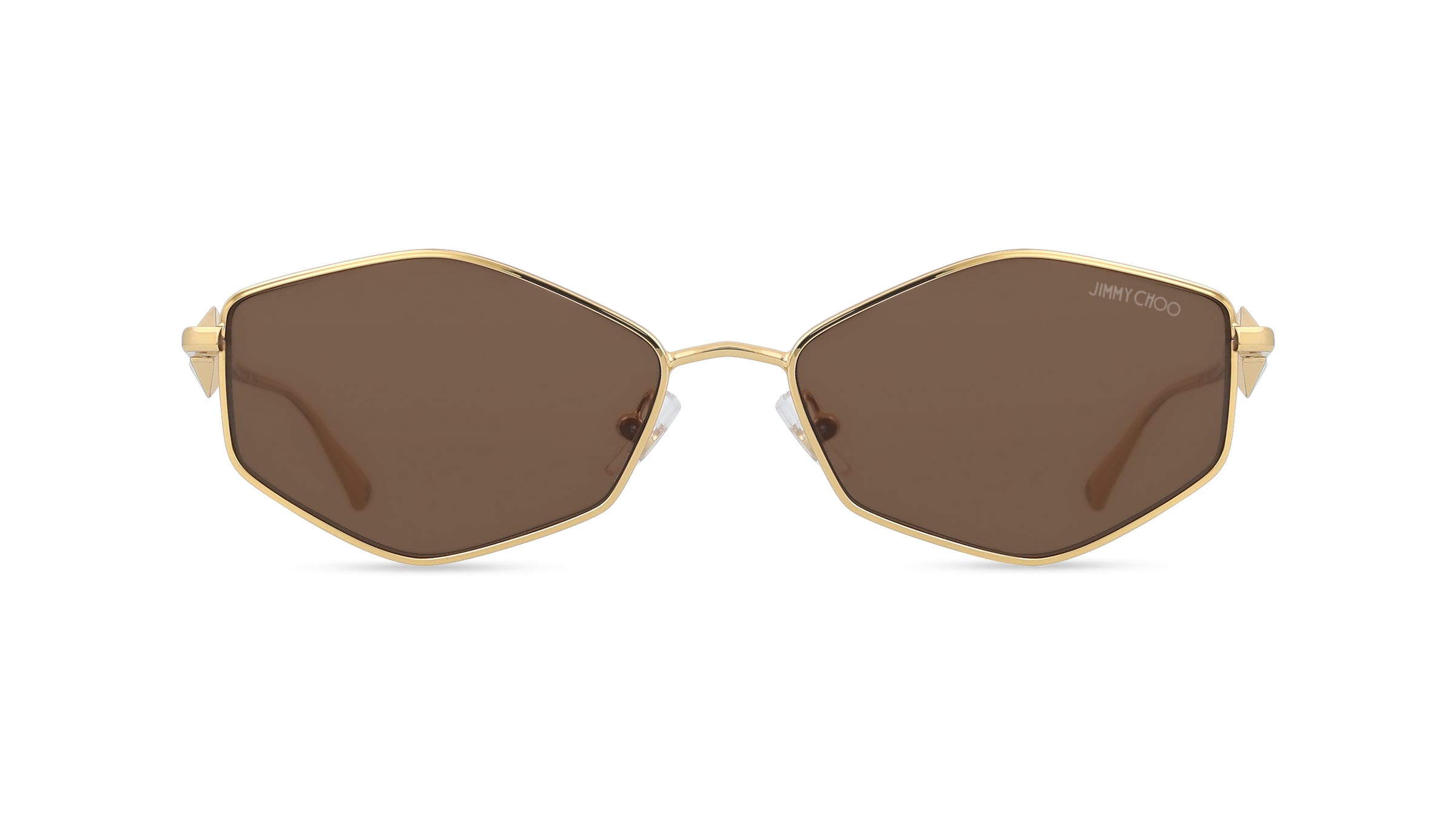 Jimmy Choo JC4017 Damen-Sonnenbrille Vollrand Oval Metall-Gestell, Gold