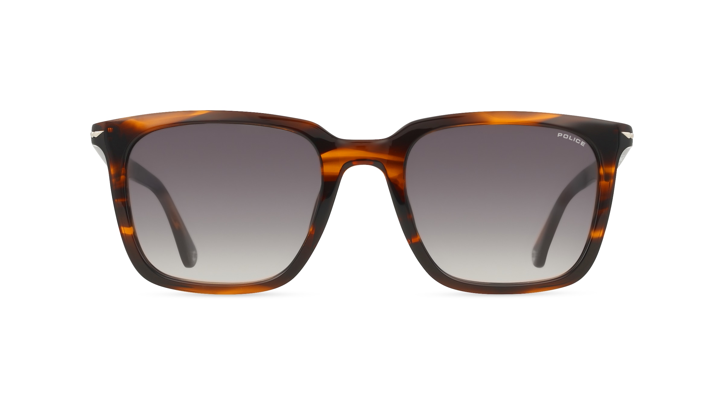 Police SPLL80 Herren-Sonnenbrille Vollrand Eckig Acetat-Gestell, Havanna