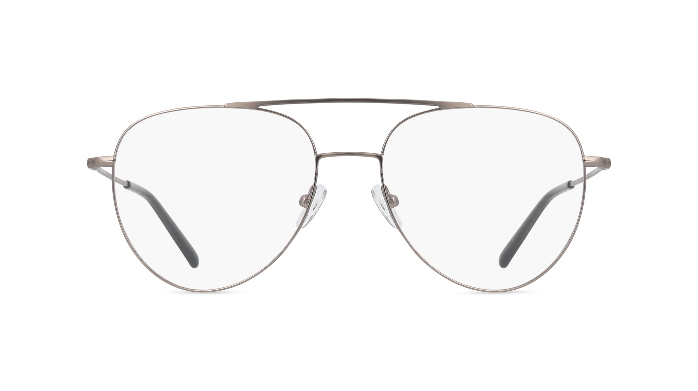 Fielmann BE 031 FA ROBIN Unisex-Brille inkl. Gläser Vollrand Pilot Edelstahl-Gestell 58mm/18mm/150mm, grau