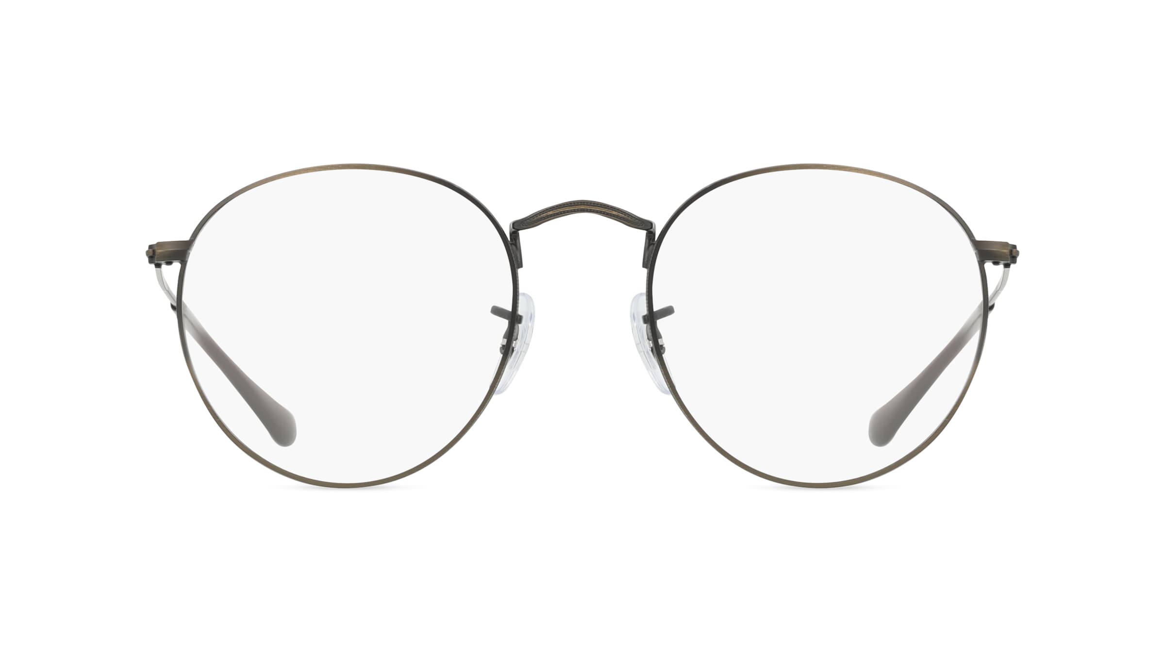 Ray-Ban RX3447V Herren-Brille inkl. Gläser Vollrand Rund Metall-Gestell 50mm/21mm/145mm, gold