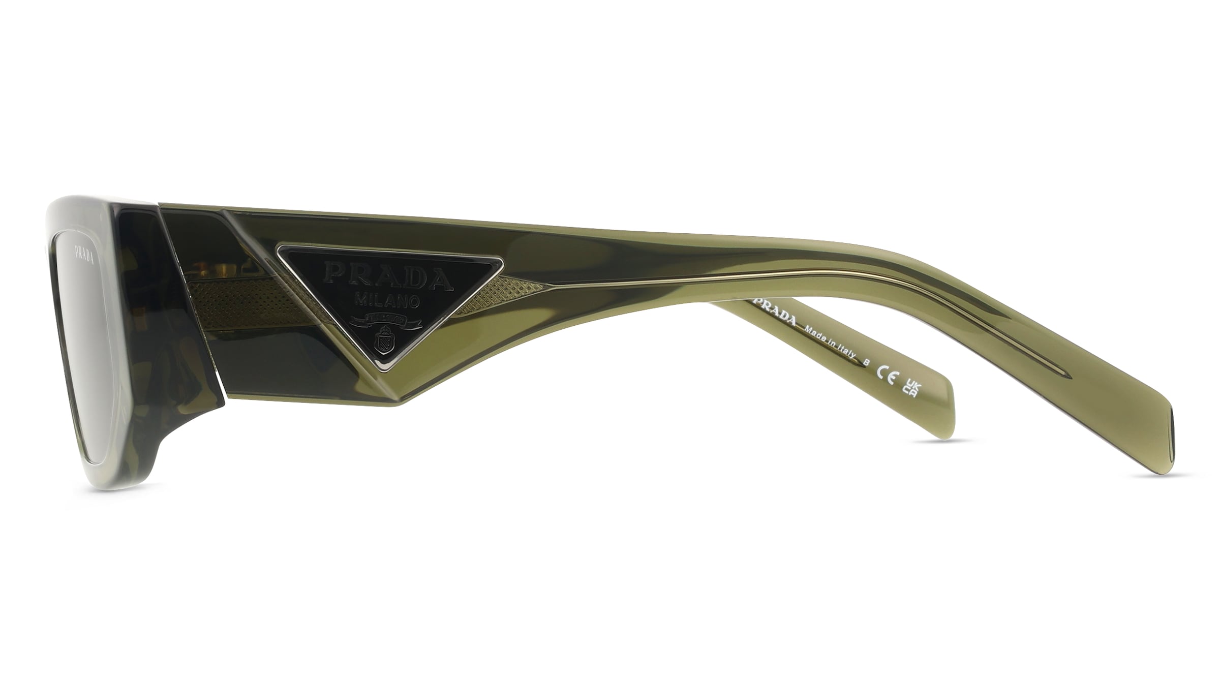 Thumbnail - Prada 0PR 09ZS Herren-Sonnenbrille Vollrand Eckig Acetat-Gestell, grün