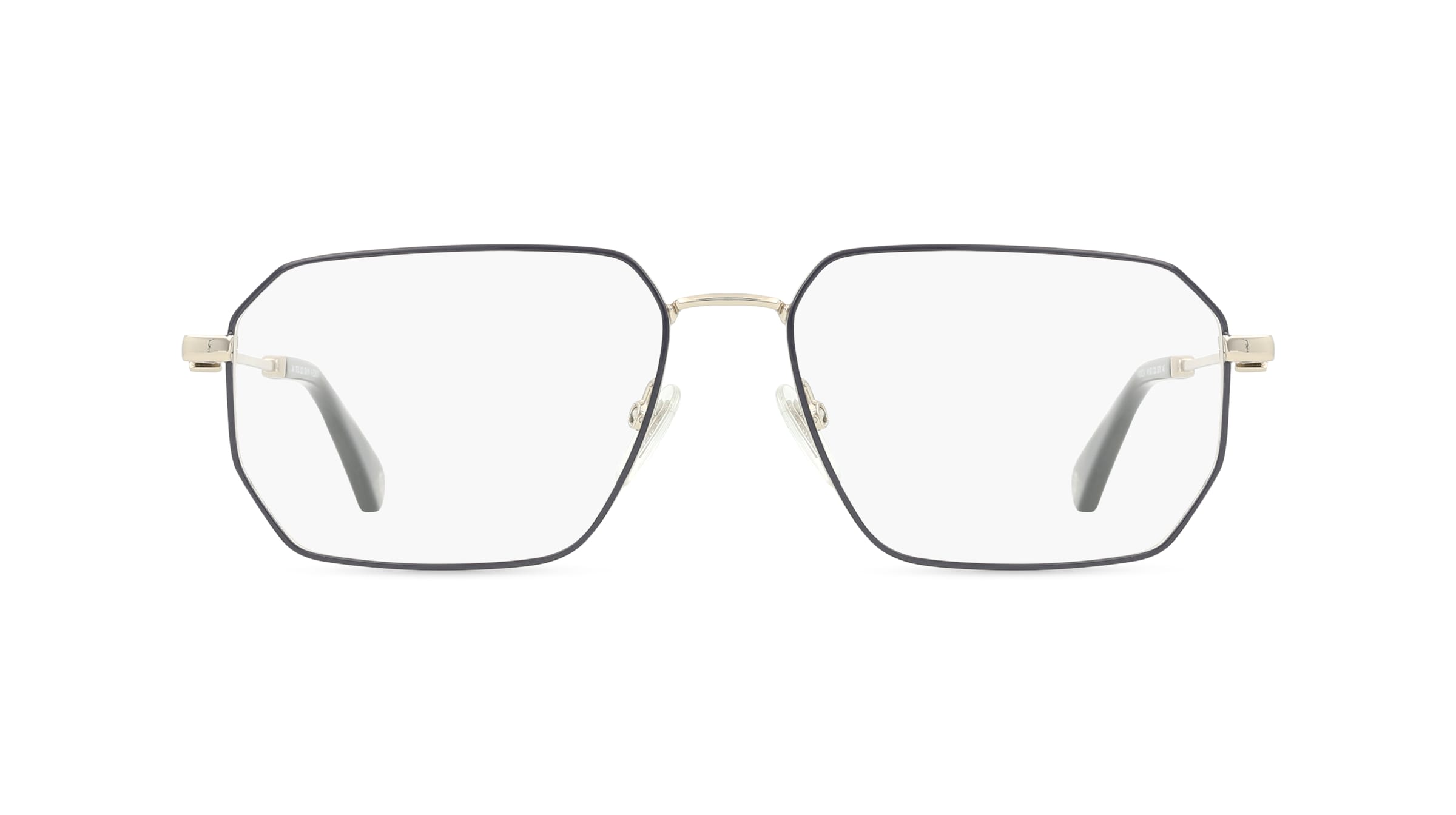 Police VPLN23 Herren-Brille inkl. Gläser Vollrand Eckig Edelstahl-Gestell 55mm/16mm/145mm, grau