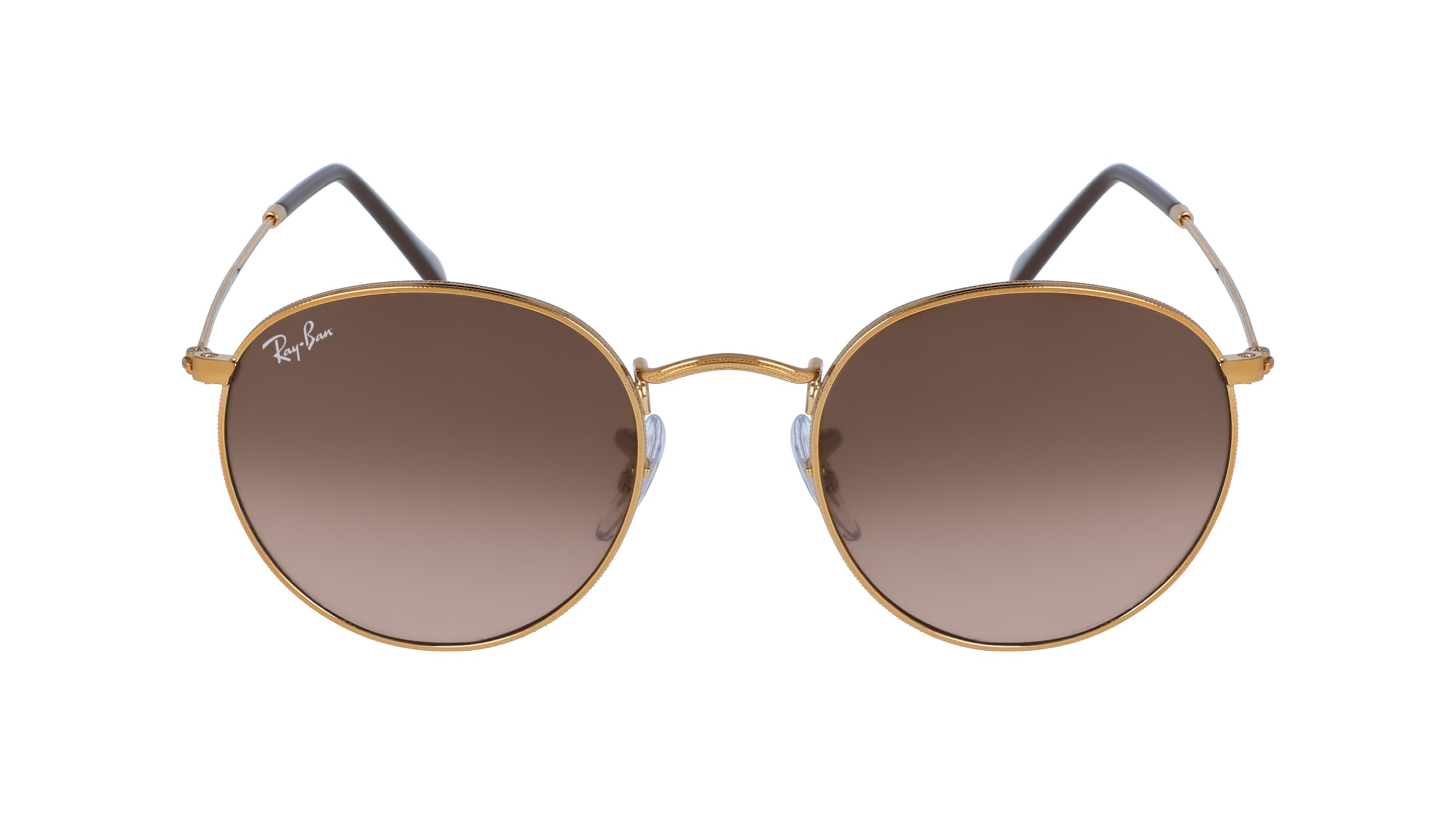 Ray-Ban RB 3447 ROUND METAL Unisex-Sonnenbrille Vollrand Panto Metall-Gestell, gold