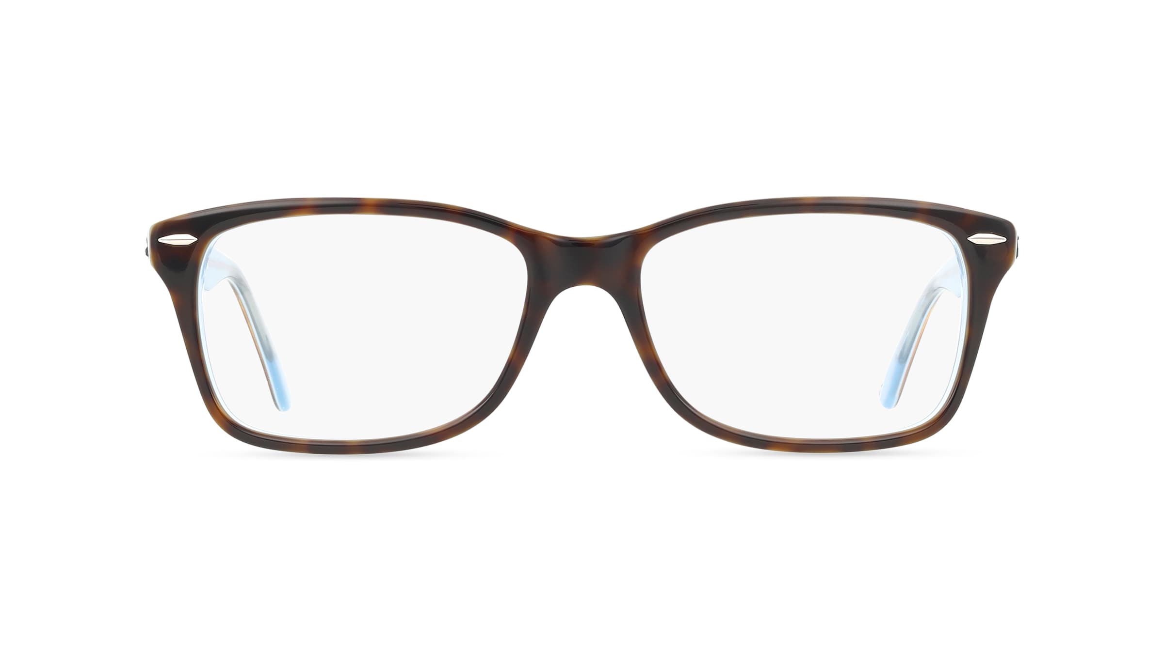 Ray-Ban RX5428 Damen-Brille inkl. Gläser Vollrand Eckig Acetat-Gestell 55mm/17mm/145mm, blau