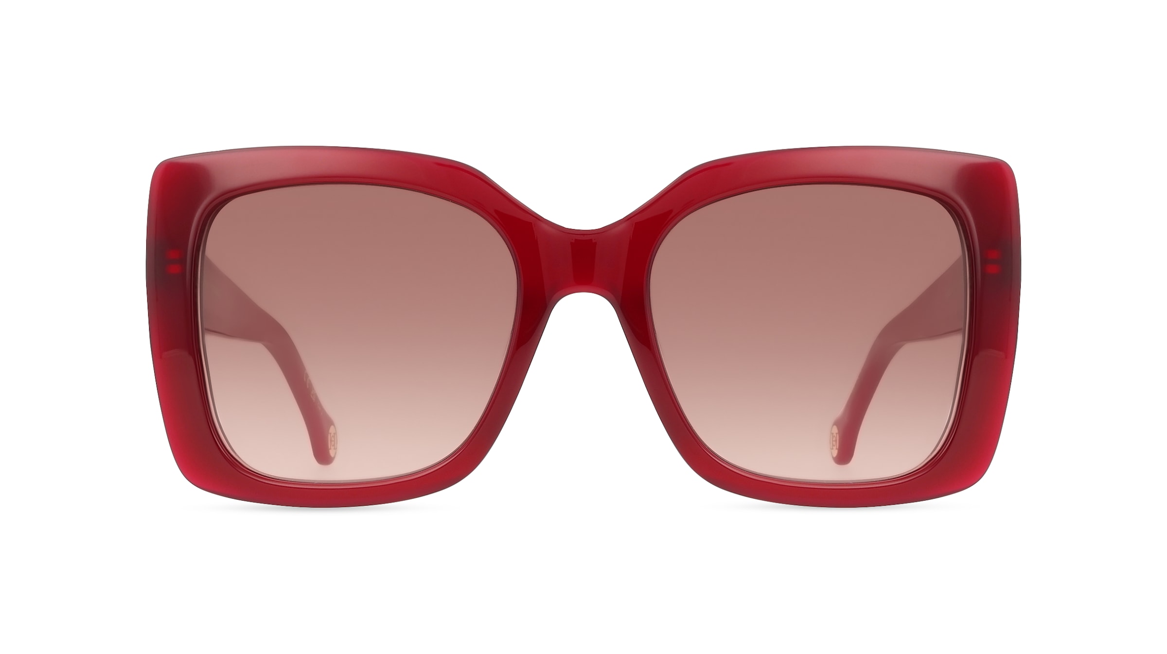 Carolina Herrera 207643 Damen-Sonnenbrille Vollrand Eckig Acetat-Gestell, Rot