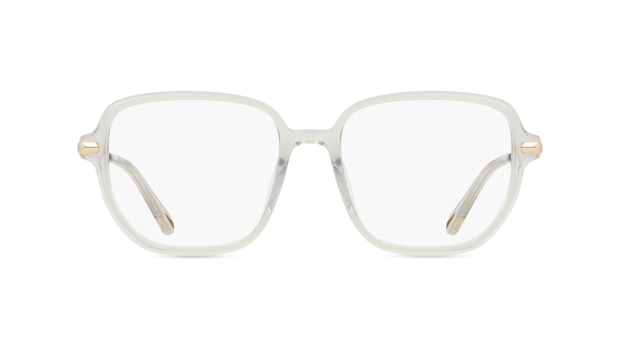 Chloé CH0218OA Damen-Brille inkl. Gläser Vollrand Eckig Recycled Acetat-Gestell 55mm/18mm/145mm, grau