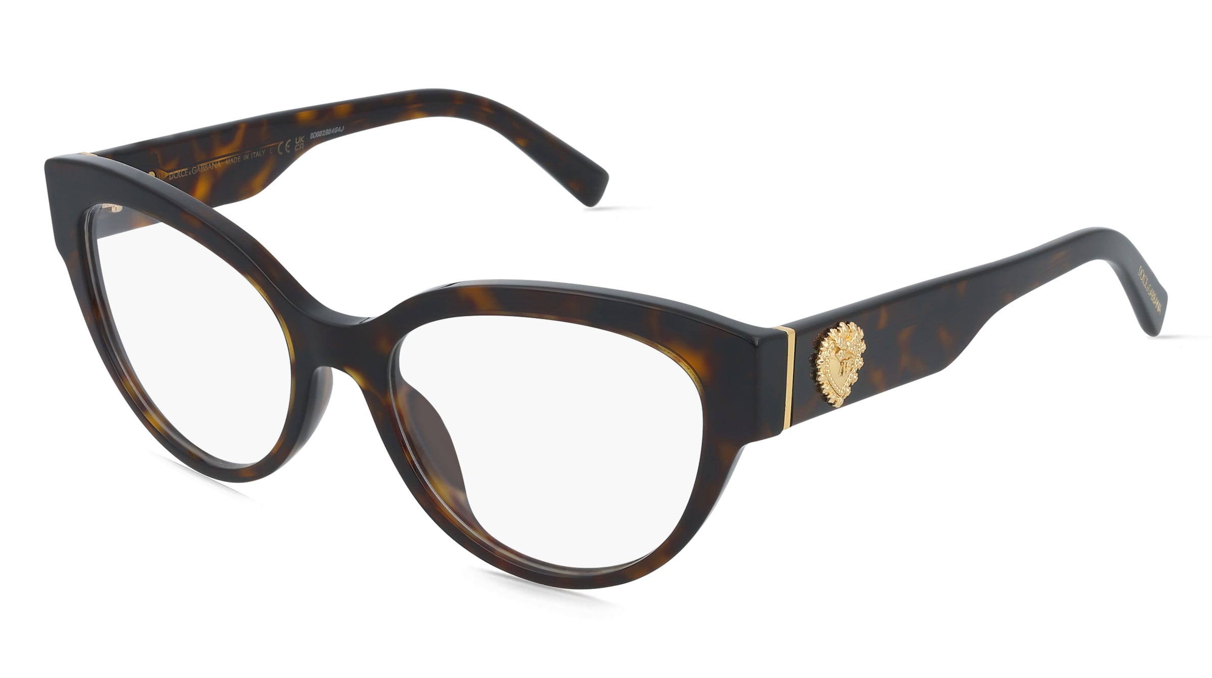 Dolce&amp;Gabbana DG3440 Damen-Brille inkl. Gläser Vollrand Cat Eye Acetat-Gestell 54/18/145, Havanna