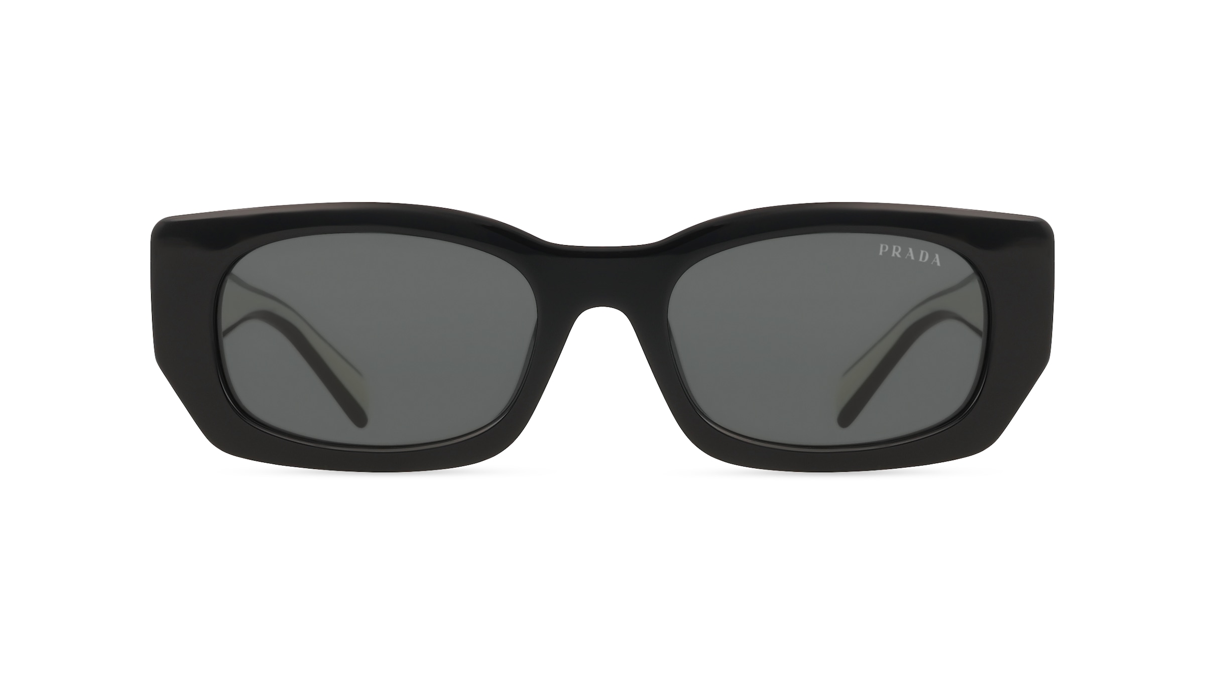 Prada 0PR B05S Damen-Sonnenbrille Vollrand Pilot Acetat-Gestell, Schwarz