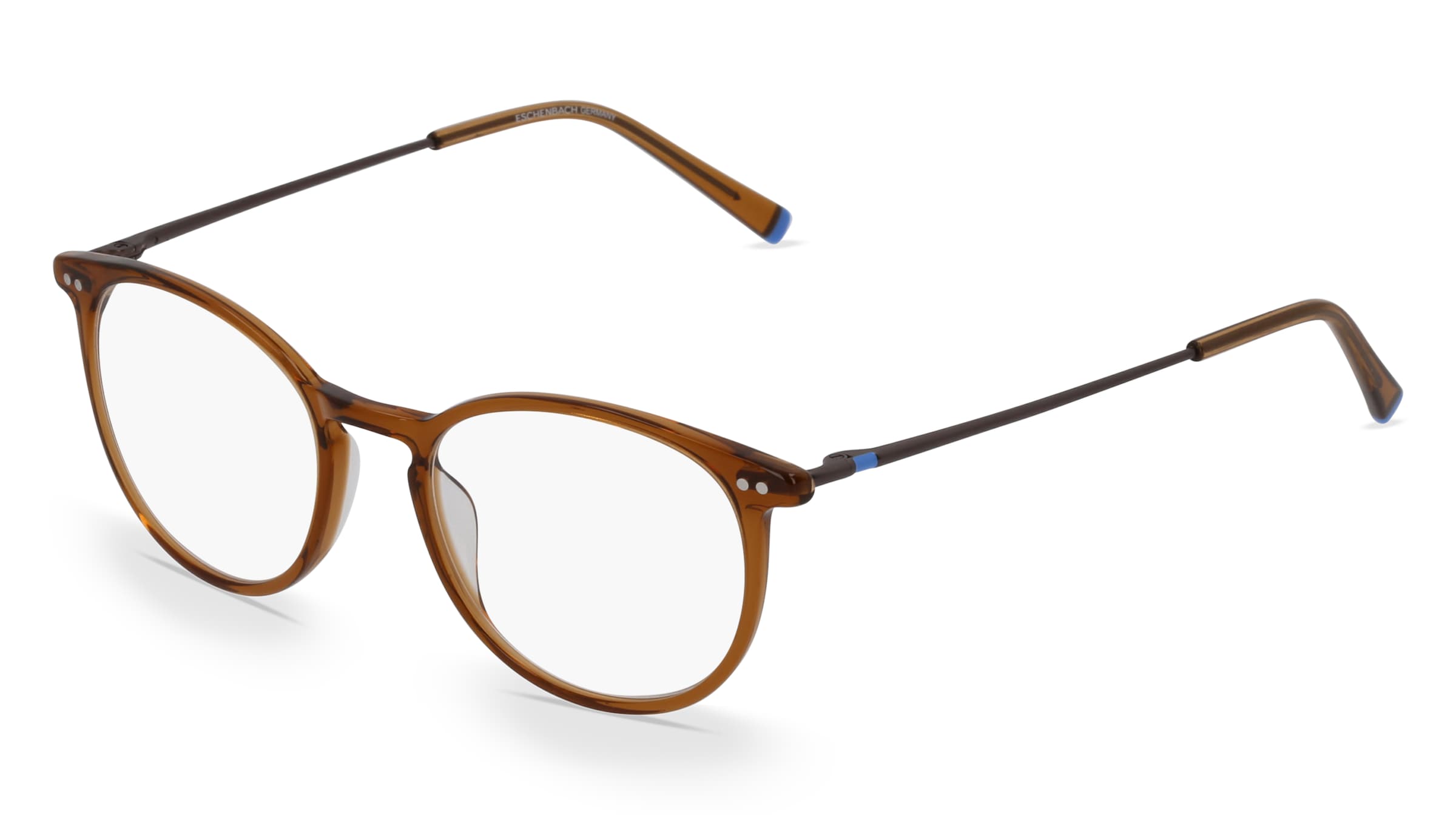Humphrey’s eyewear 581066 Unisex-Brille inkl. Gläser Vollrand Panto Acetat-Gestell 47/17/145, Braun