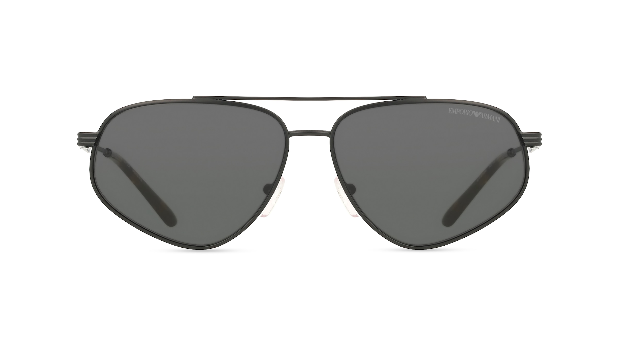 Emporio Armani EA2156 Herren-Sonnenbrille Vollrand Pilot Metall-Gestell, schwarz