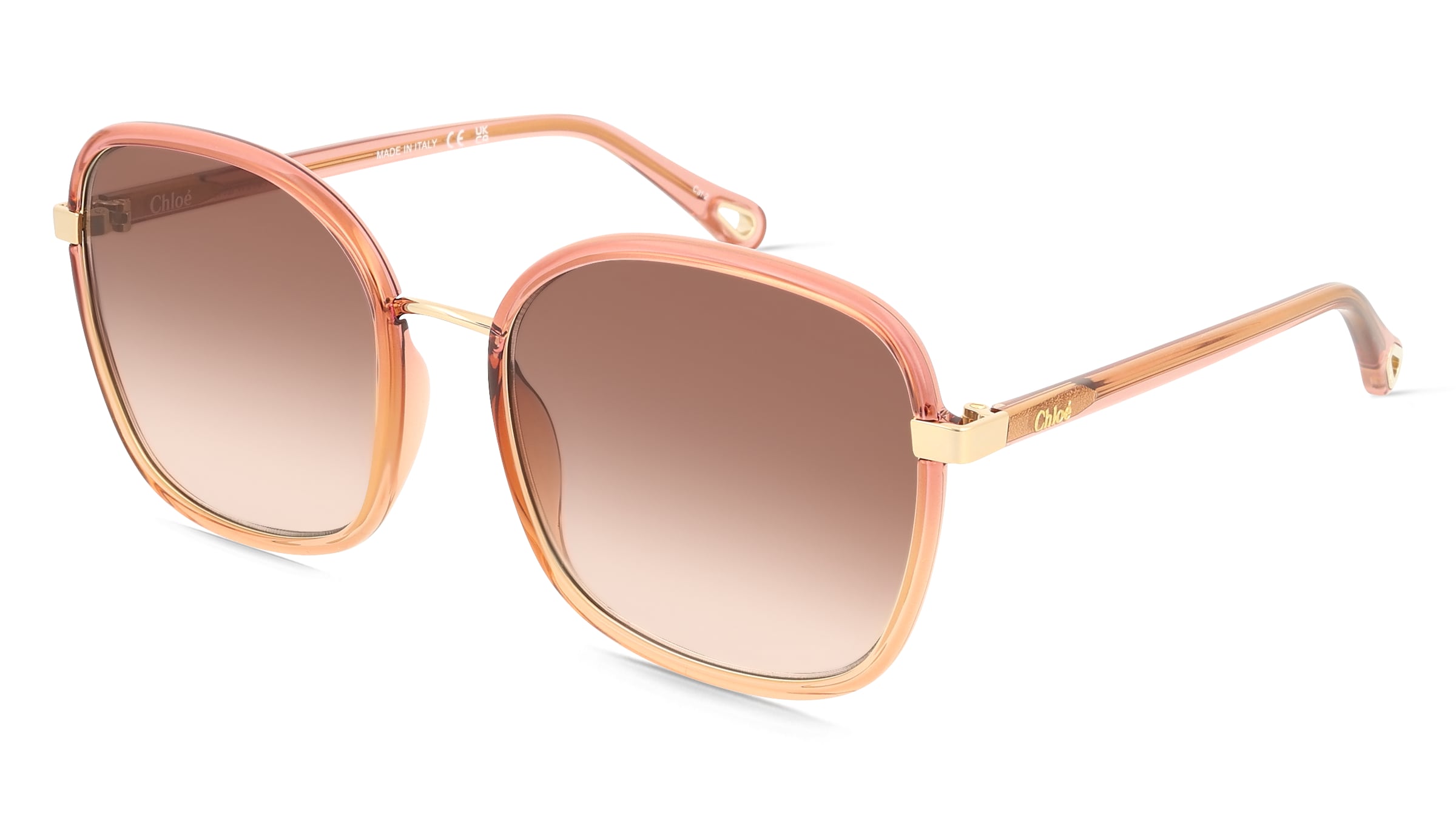 Chloé CH0031S Damen-Sonnenbrille Vollrand Eckig Kunststoff-Gestell, Rot