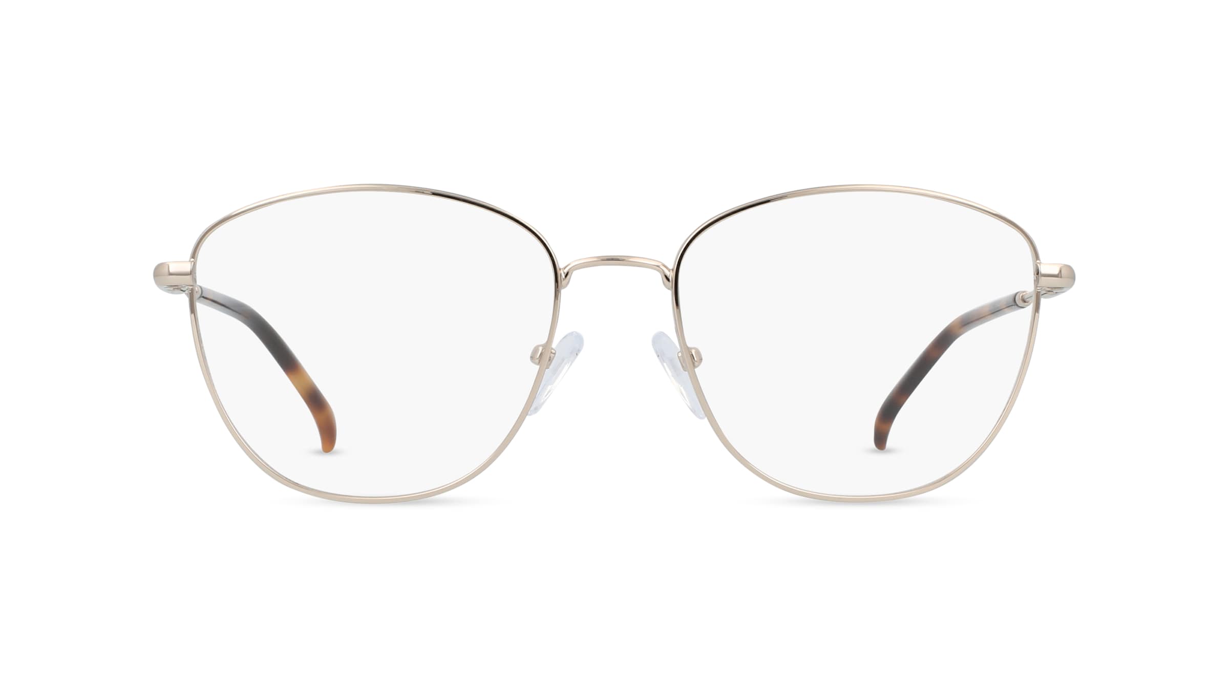 Fielmann BD 499 FA Damen-Brille inkl. Gläser Vollrand Eckig Metall-Gestell 54mm/17mm/135mm, gold